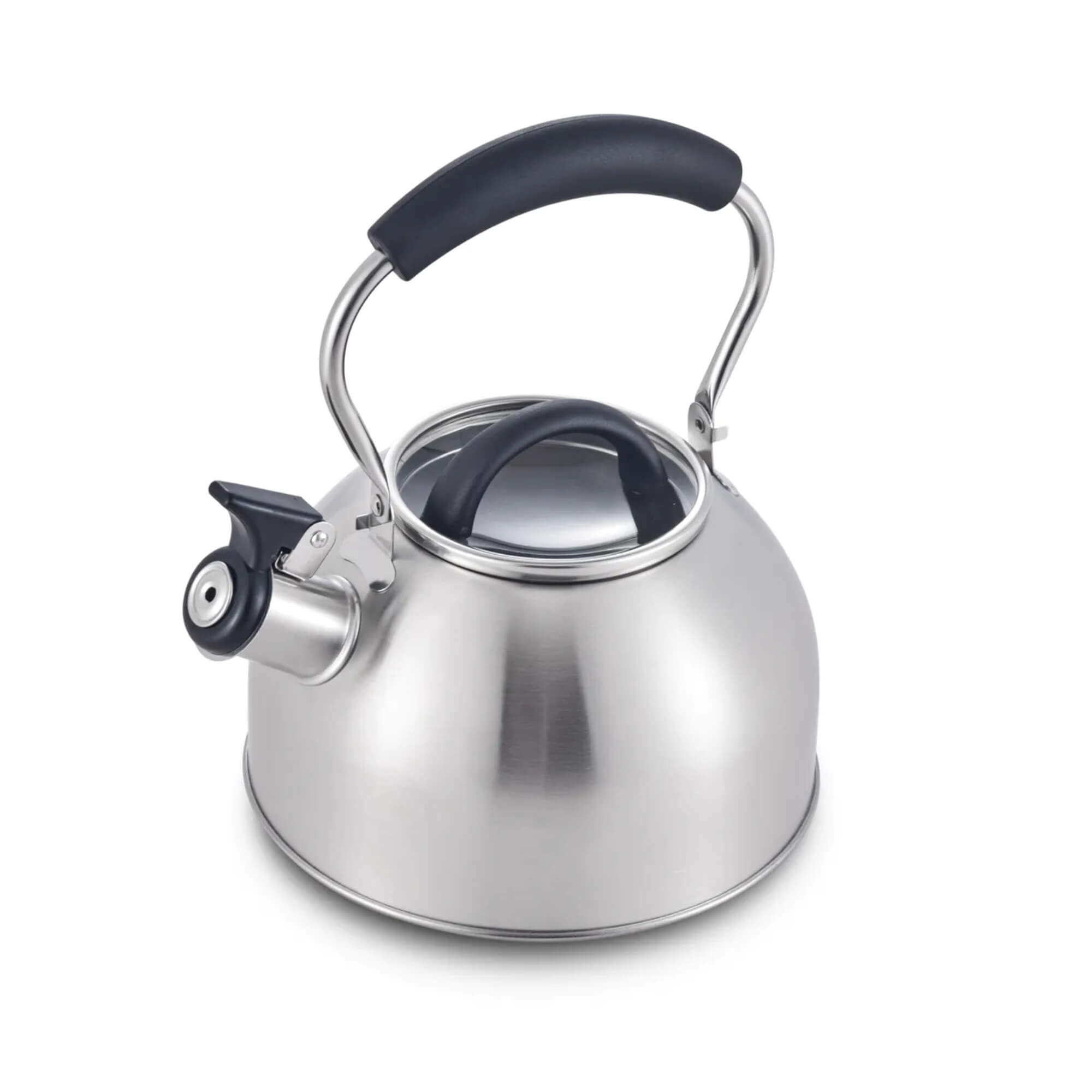 Chaleira Inox Escovado 2,0L Linha Indução com Apito MTA - 1217