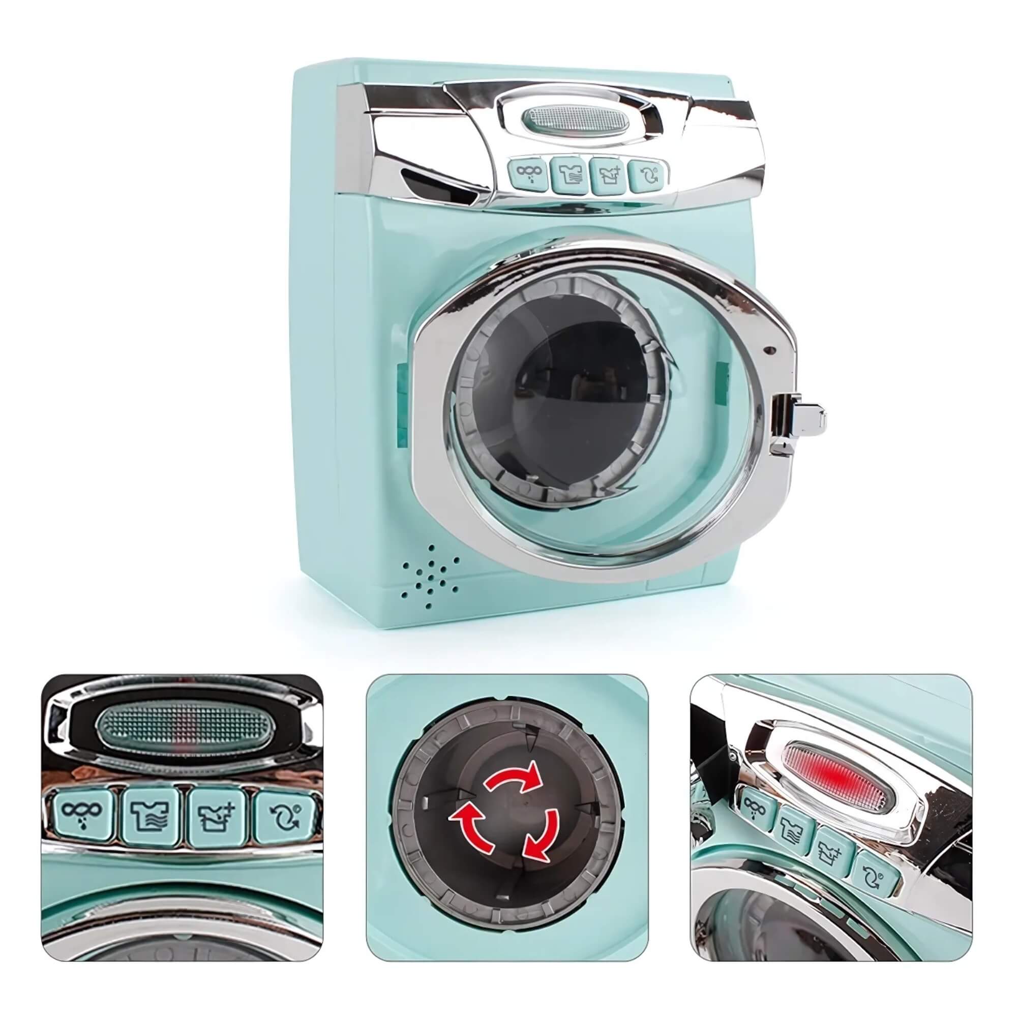 Brinquedo Mini Lavadora Infantil com Som e Luz Fenix - LKC-986