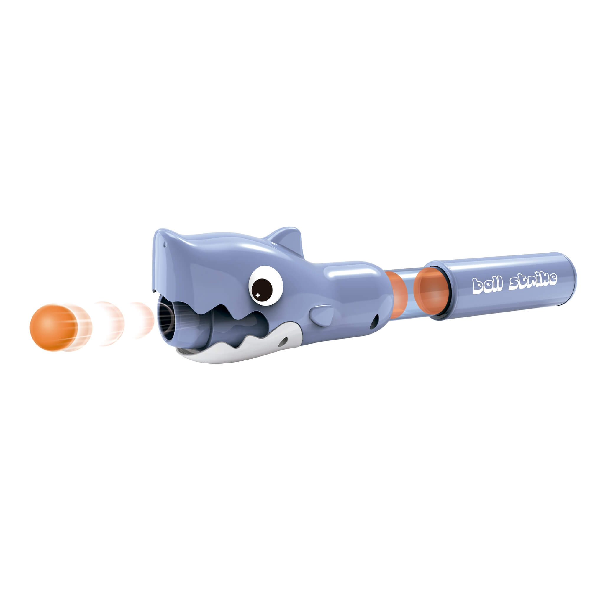 Lançador de Bolinhas Infantil Pow Pow Tubarão com 10 Bolinhas EVA Fenix - PPA-499T