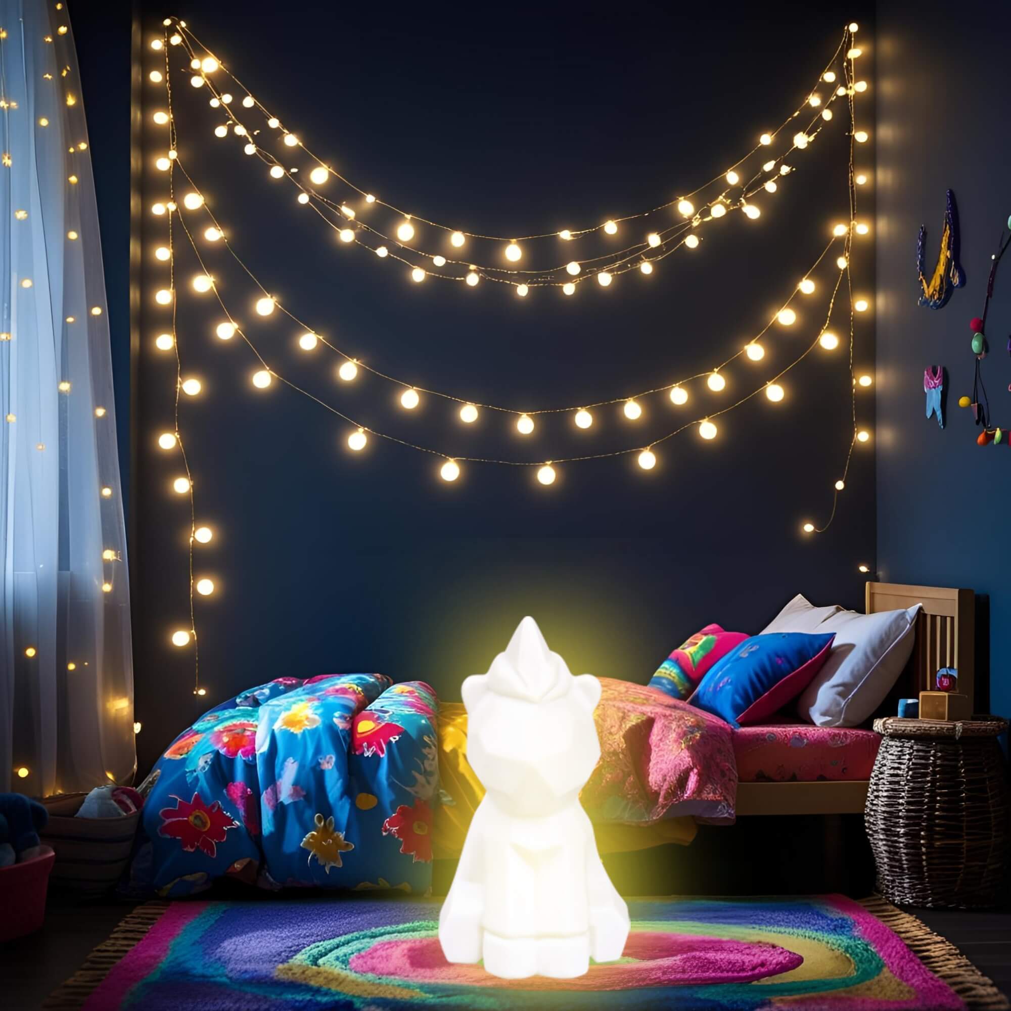 Luminária Animal Paint Unicórnio para Pintar e Decorar Fenix - PDA-453UN