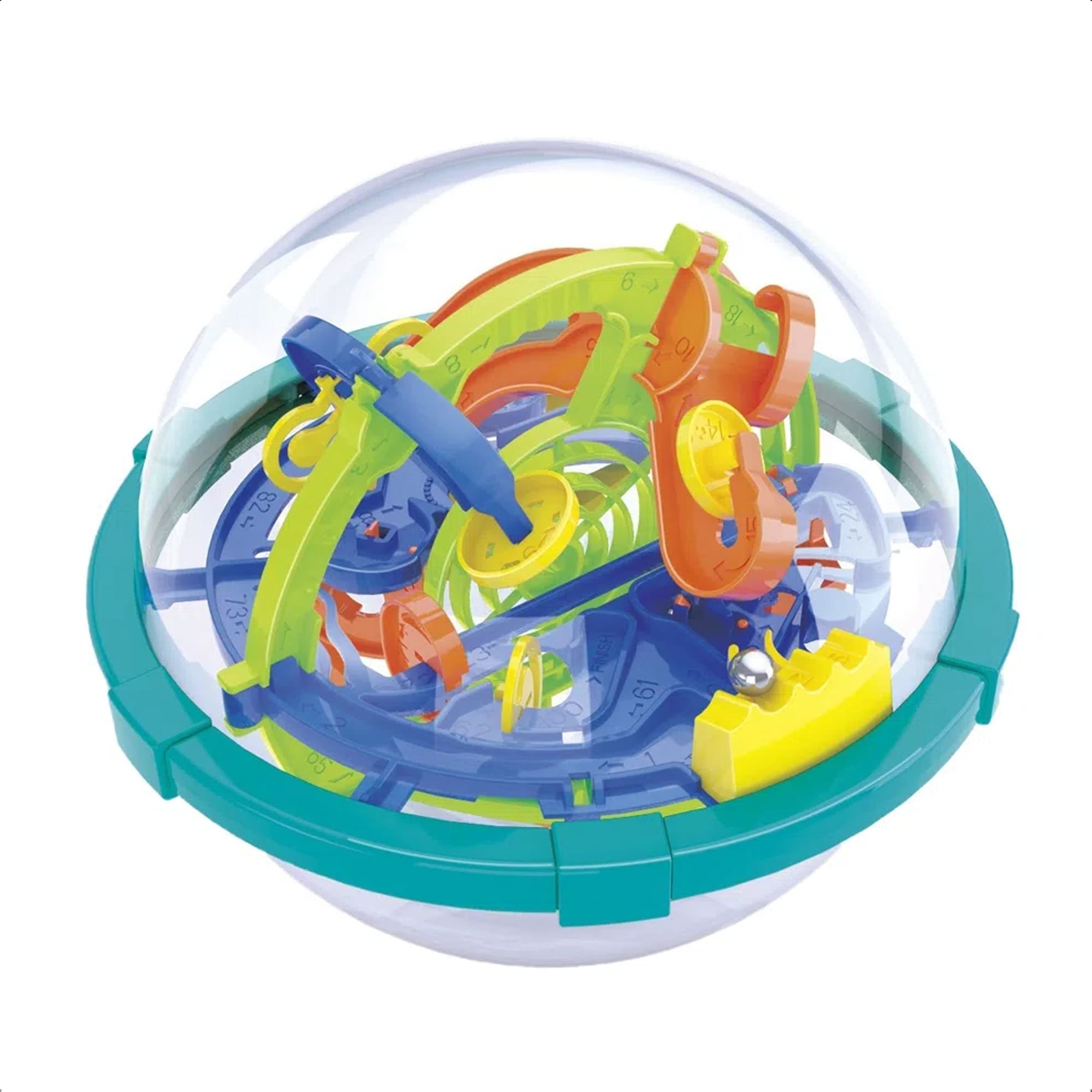 COMP Kit Boneco Chase 40cm Patrulha Canina Mimo Toys + Bola Labirinto 3D c/ 100 Desafios Multikids