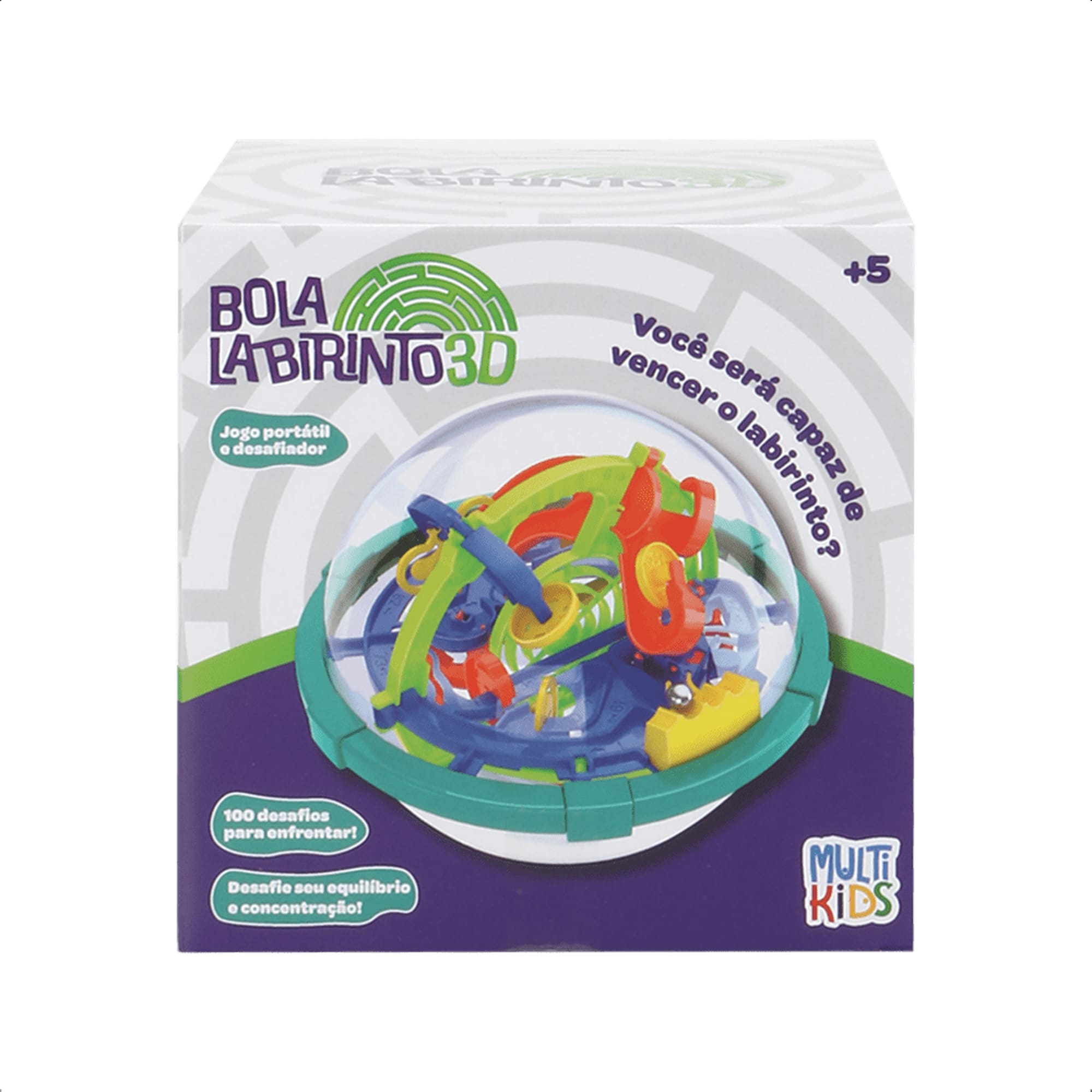 COMP Kit Boneco Chase 40cm Patrulha Canina Mimo Toys + Bola Labirinto 3D c/ 100 Desafios Multikids