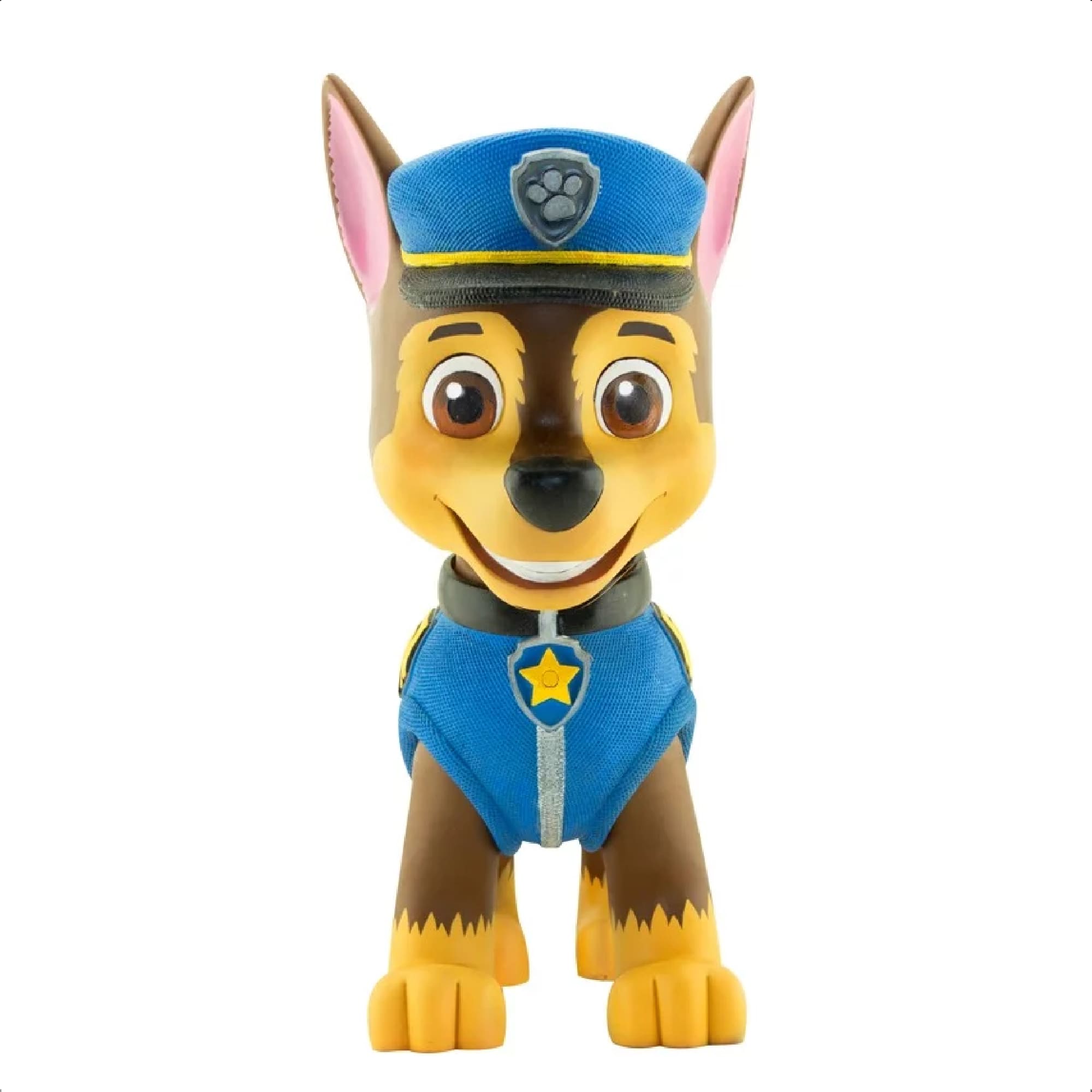 COMP Kit Boneco Chase 40cm Patrulha Canina + Jogo ABC Montando Palavras II 72 Peças Xalingo