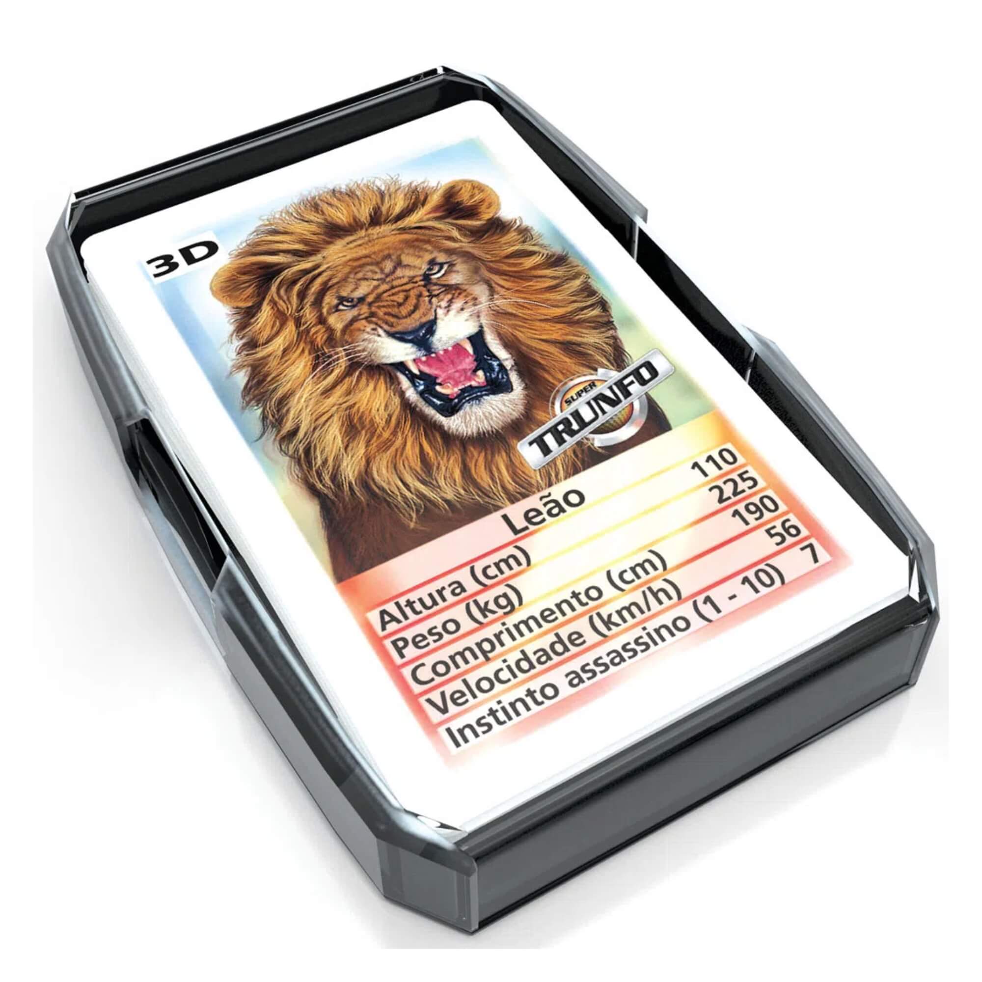 COMP Kit 2 Jogos Super Trunfo Predadores e Predadores Aquáticos Grow com 32 Cartas Cada