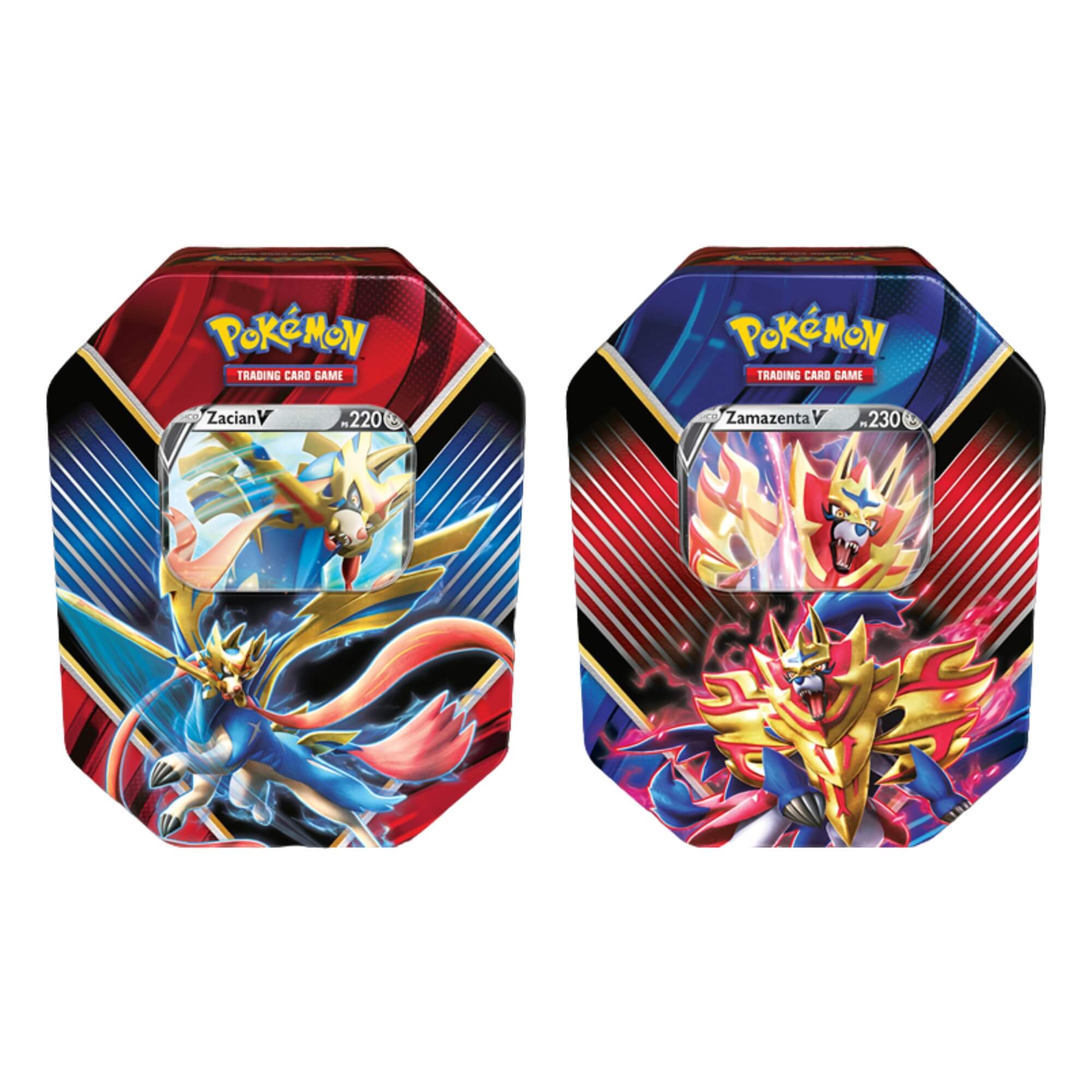 Pokemon Latas Lendas de Galar Zacian-V e Zamazenta V Copag - 90924