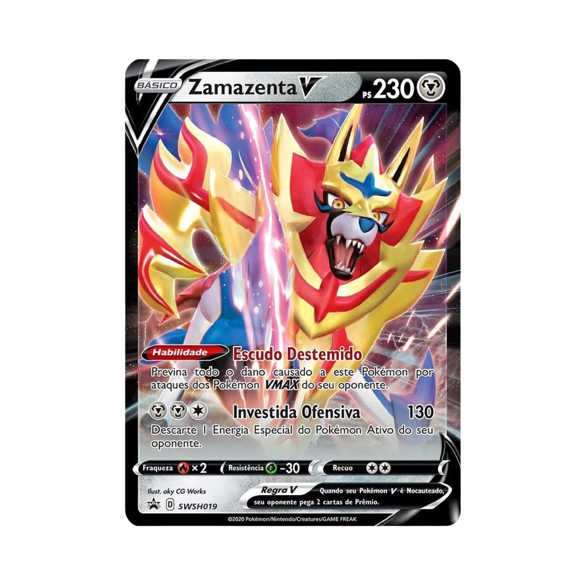 Pokemon Latas Lendas de Galar Zacian-V e Zamazenta V Copag - 90924