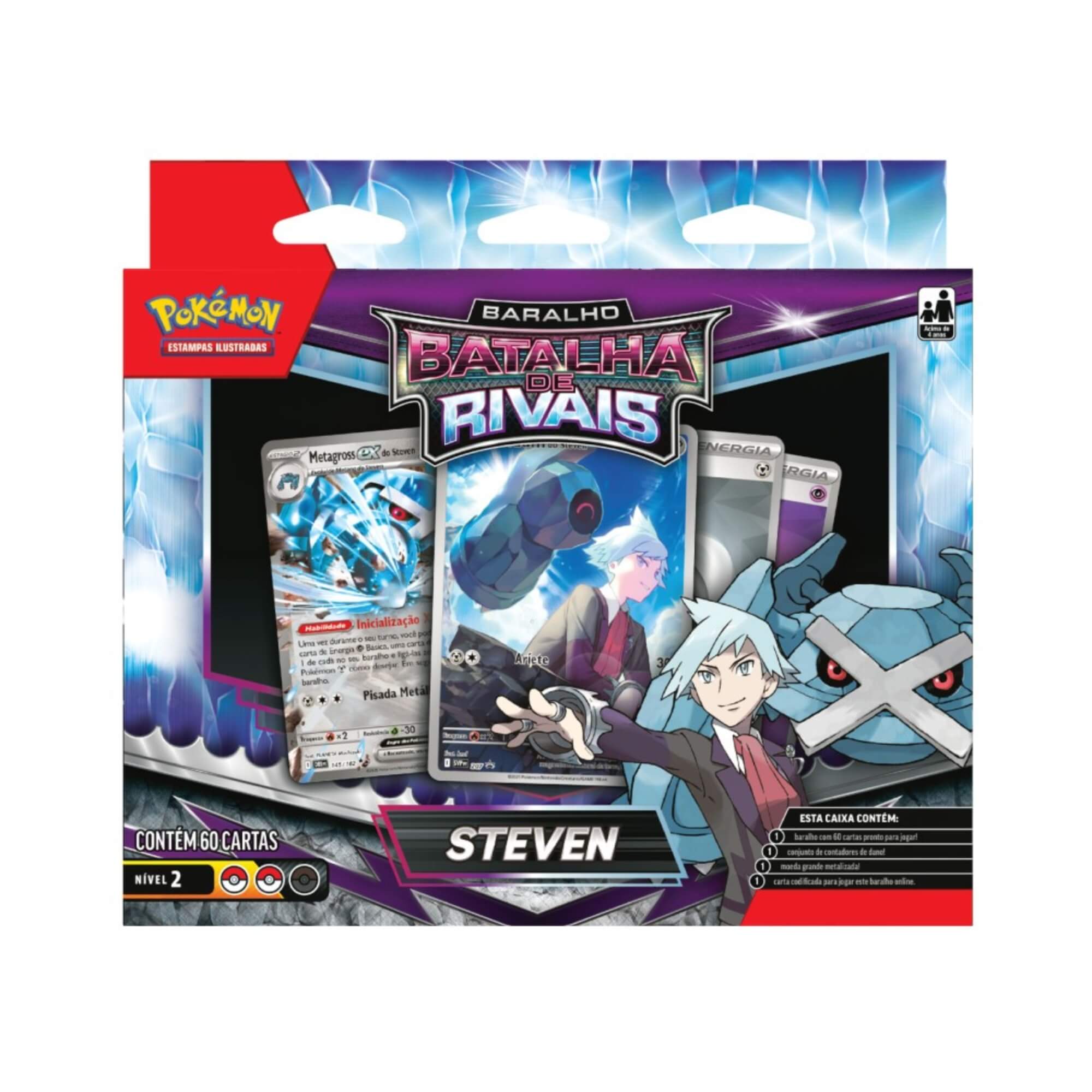 Pokemon 2x Decks Batalha de Rivais - Marine e Steven Copag - 35251