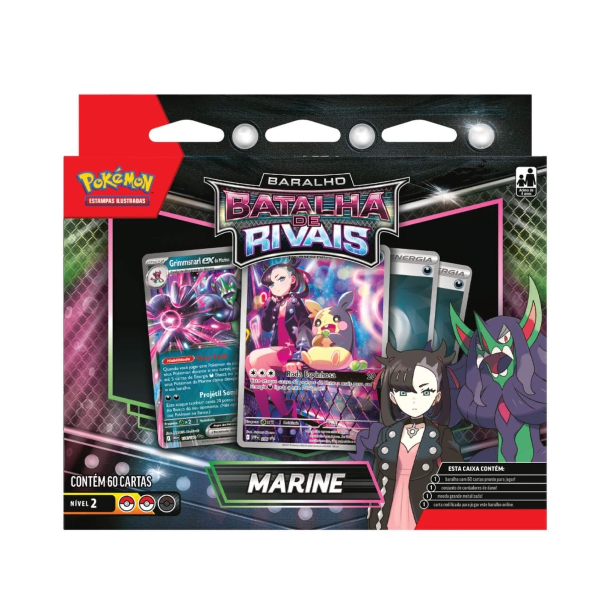 Pokemon 2x Decks Batalha de Rivais - Marine e Steven Copag - 35251