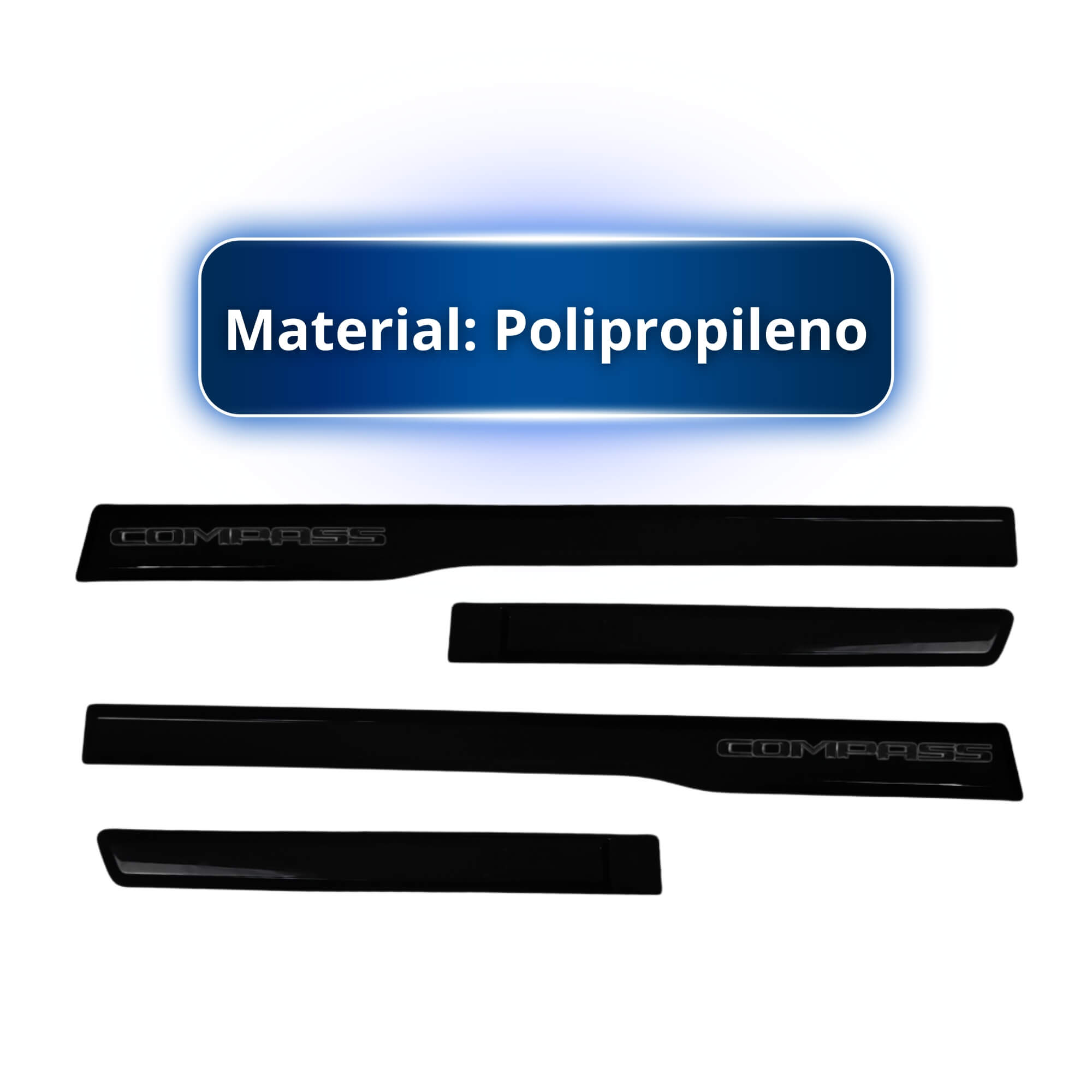 VAR Friso Tipo Original 4P 4 Peças Grid - Escolha o Modelo Compass 2021... - Preto Carbon