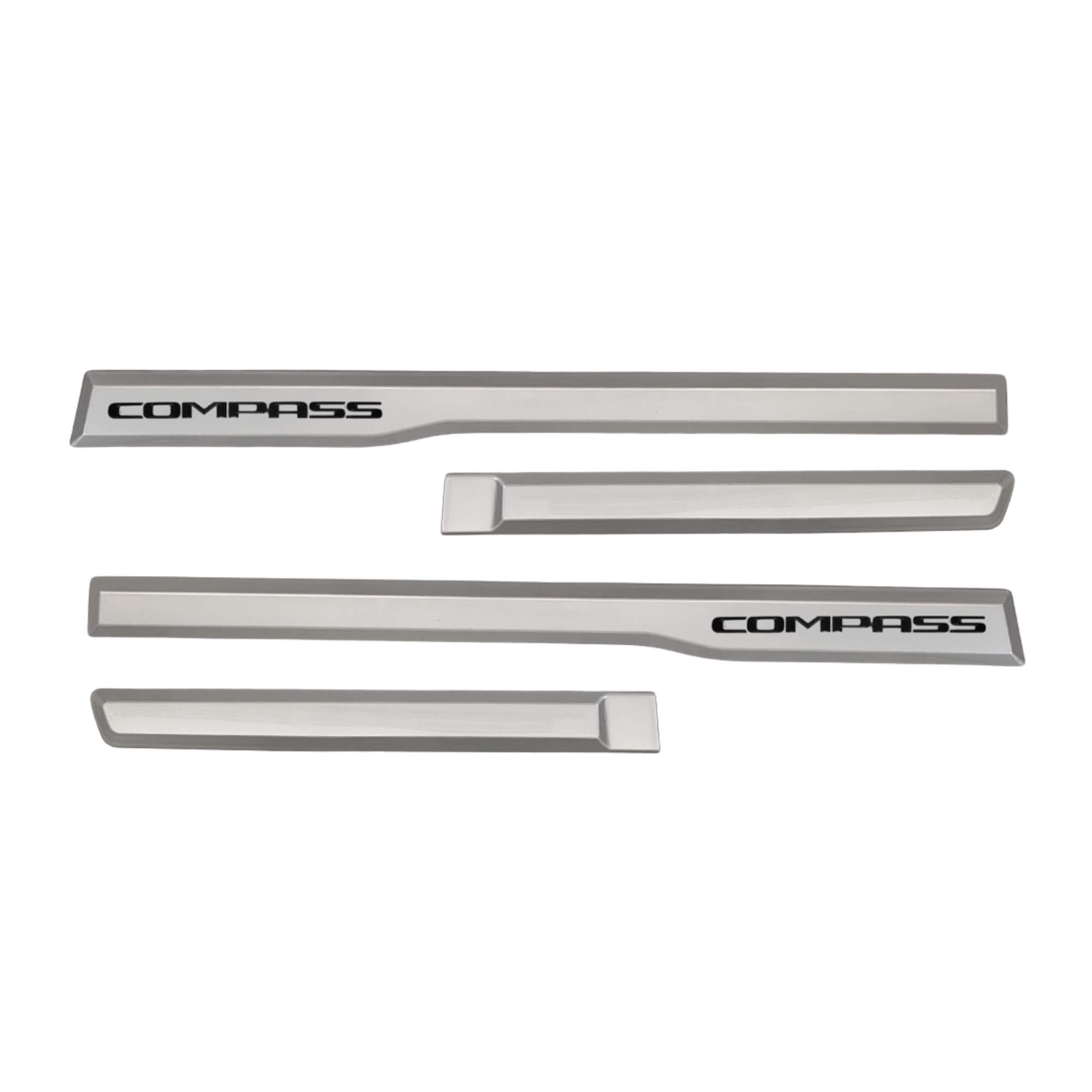 VAR Friso Tipo Original 4P 4 Peças Grid - Escolha o Modelo Modelo:Compass 2021 em diante - Prata Billet