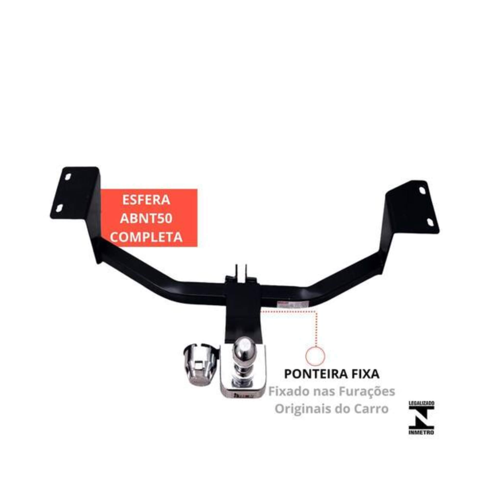 Engate Reboque Rabicho Fixo City Sedan 2024 a 2025 450Kg Braconi - BRCIM278