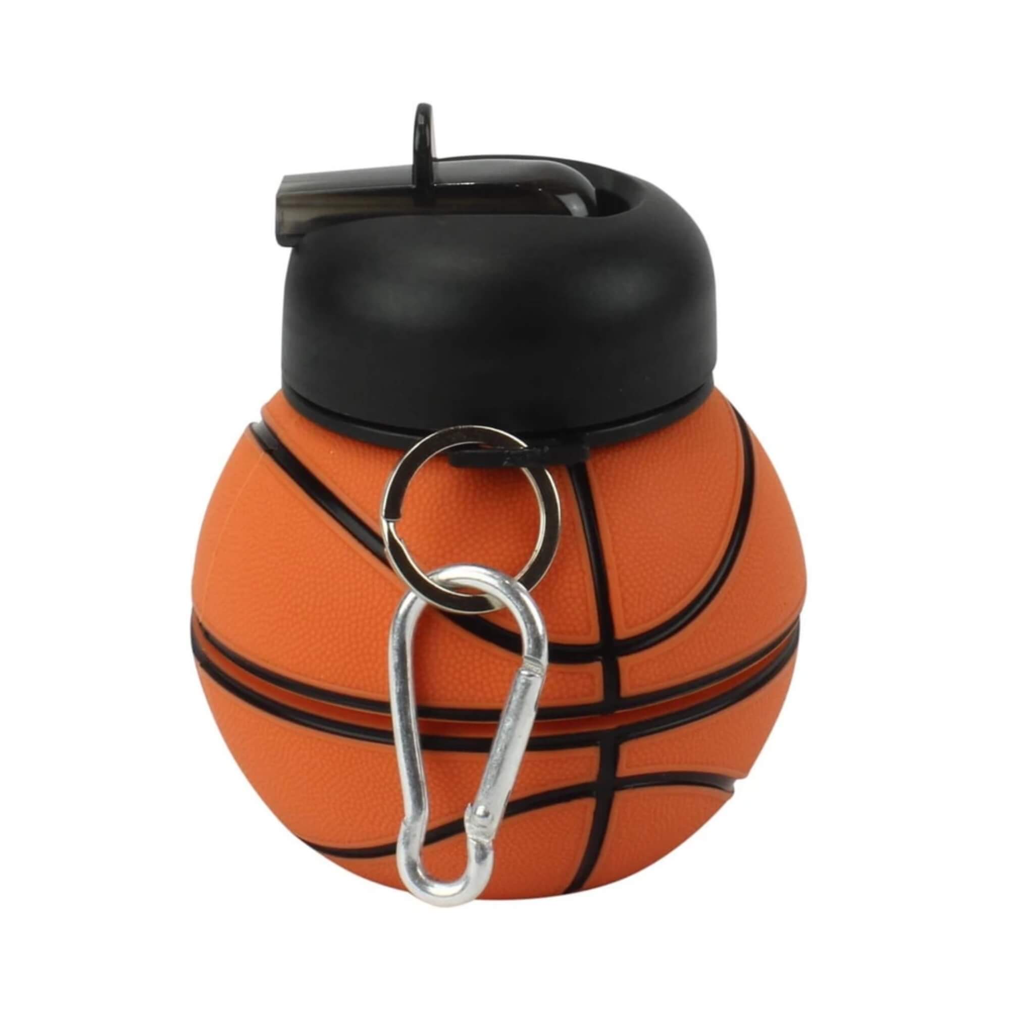 COMP Kit Mochila Infantil 3D NBA Warriors Amarela + Garrafa Dobrável 550ml Futebol e Magia