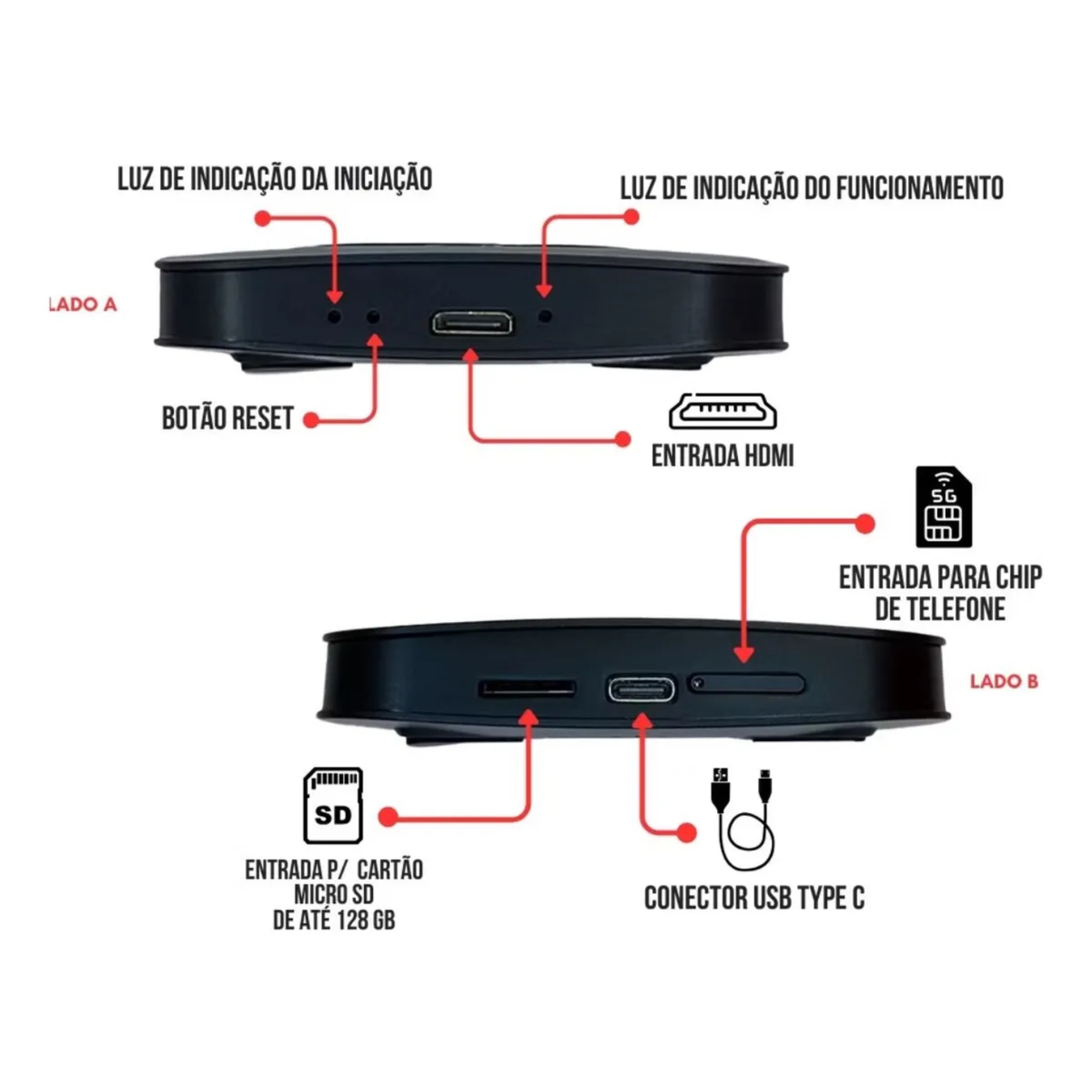 Streaming Box Privilege G2 Octacore 8GB RAM 128GB com Comando de Voz Uppertech - 5533