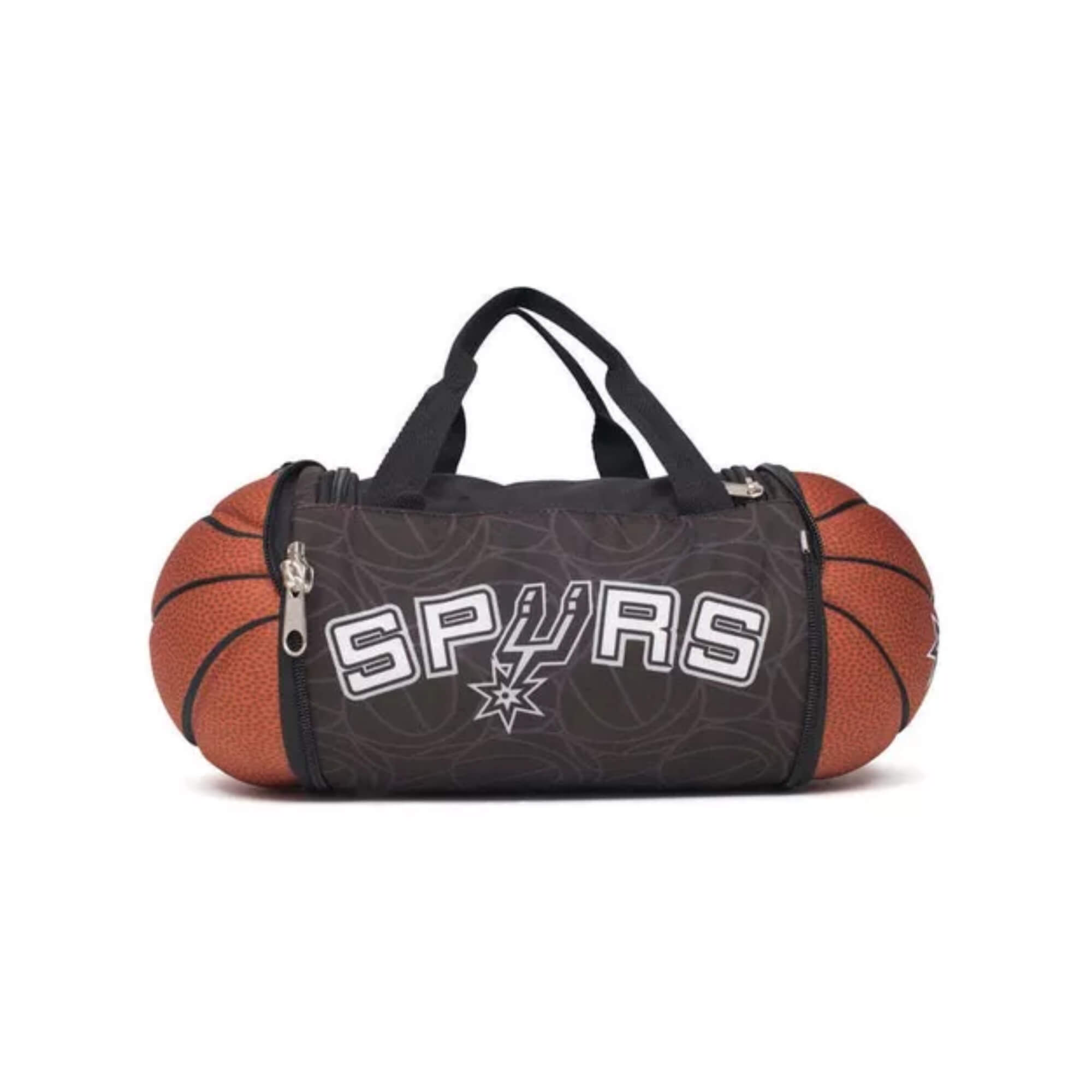 COMP Kit Bolsa Térmica NBA Spurs 4,7L + Garrafa Dobrável 550ml com Canudo Futebol e Magia