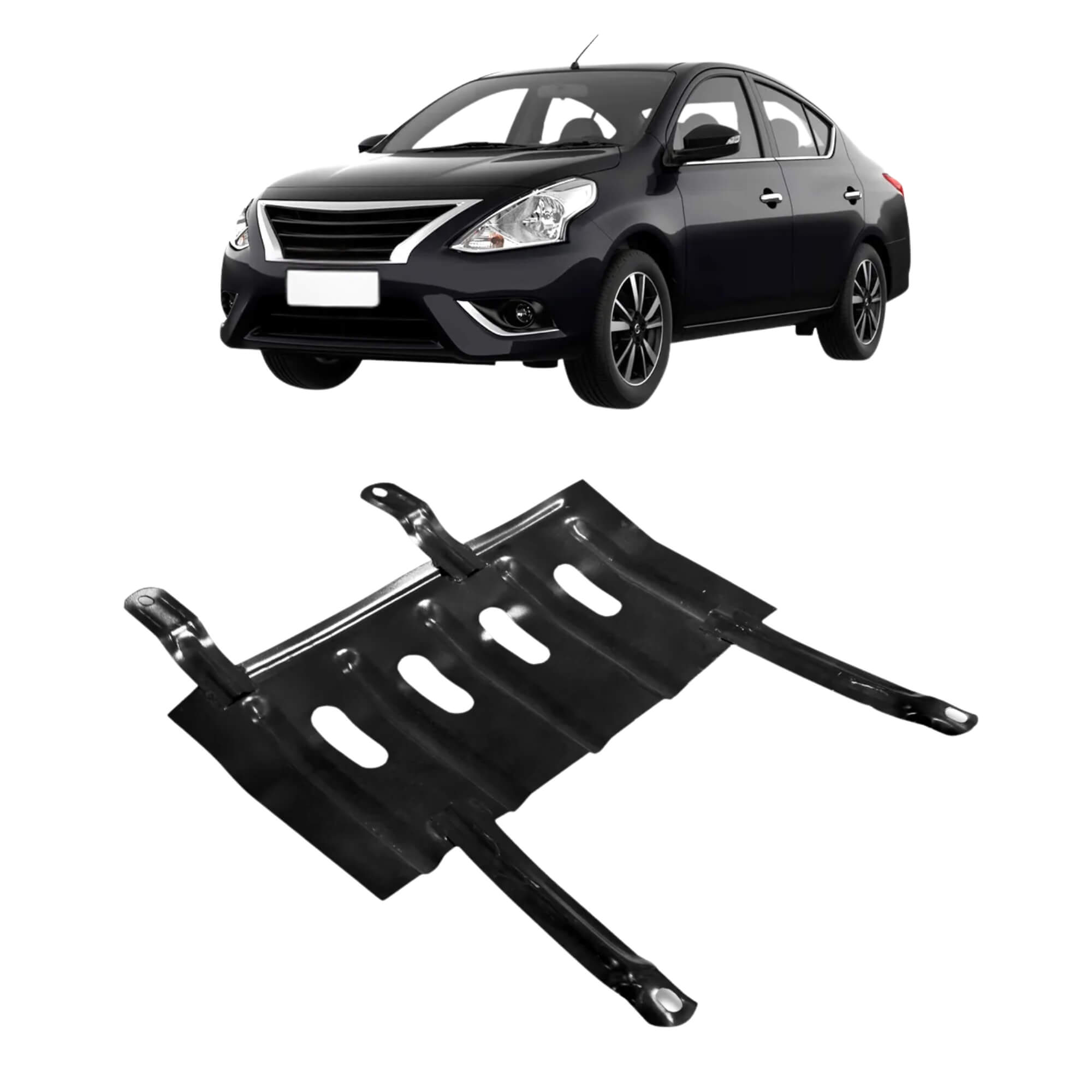 Protetor de Cárter Aço Versa 2021 A 2024 Protetor Motor 1mm Atos - AT-7051