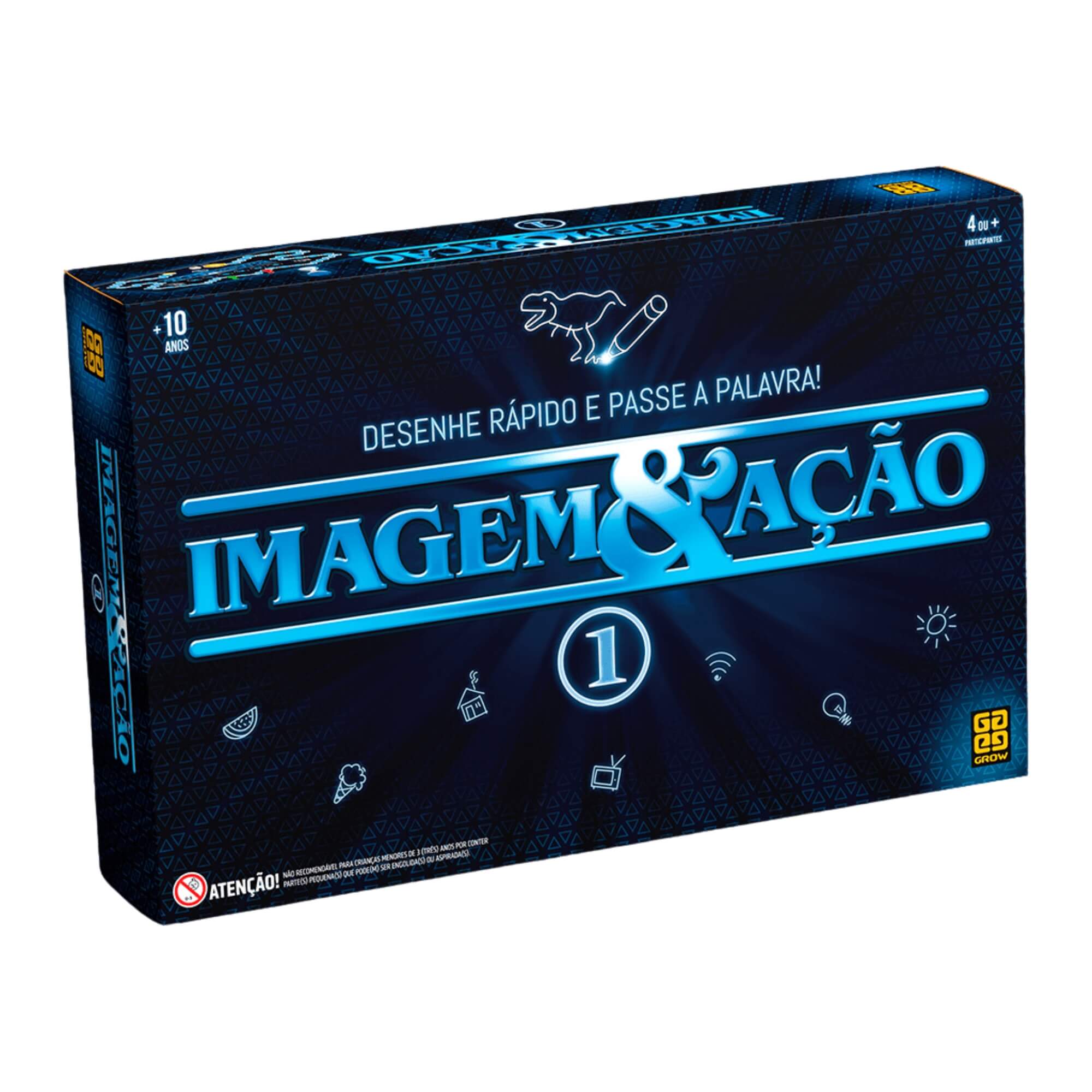 COMP Grow Jogo Imagem & Ação 1 e 2 – Jogo de Tabuleiro Criativo para Crianças e Adultos