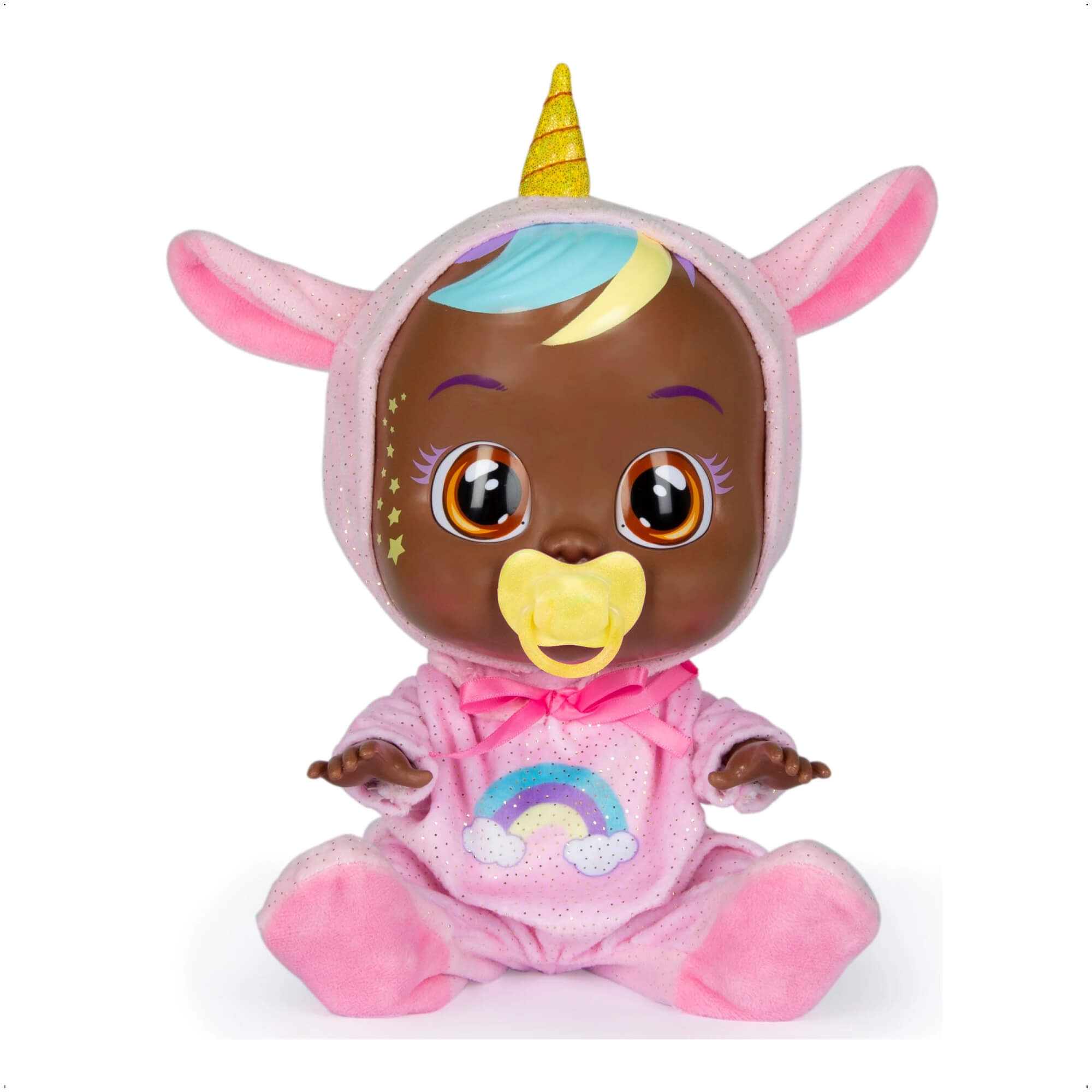 COMP Kit Boneca Cry Babies Fantasy Jassy + Carrinho de Passeio Cry Babies 64cm
