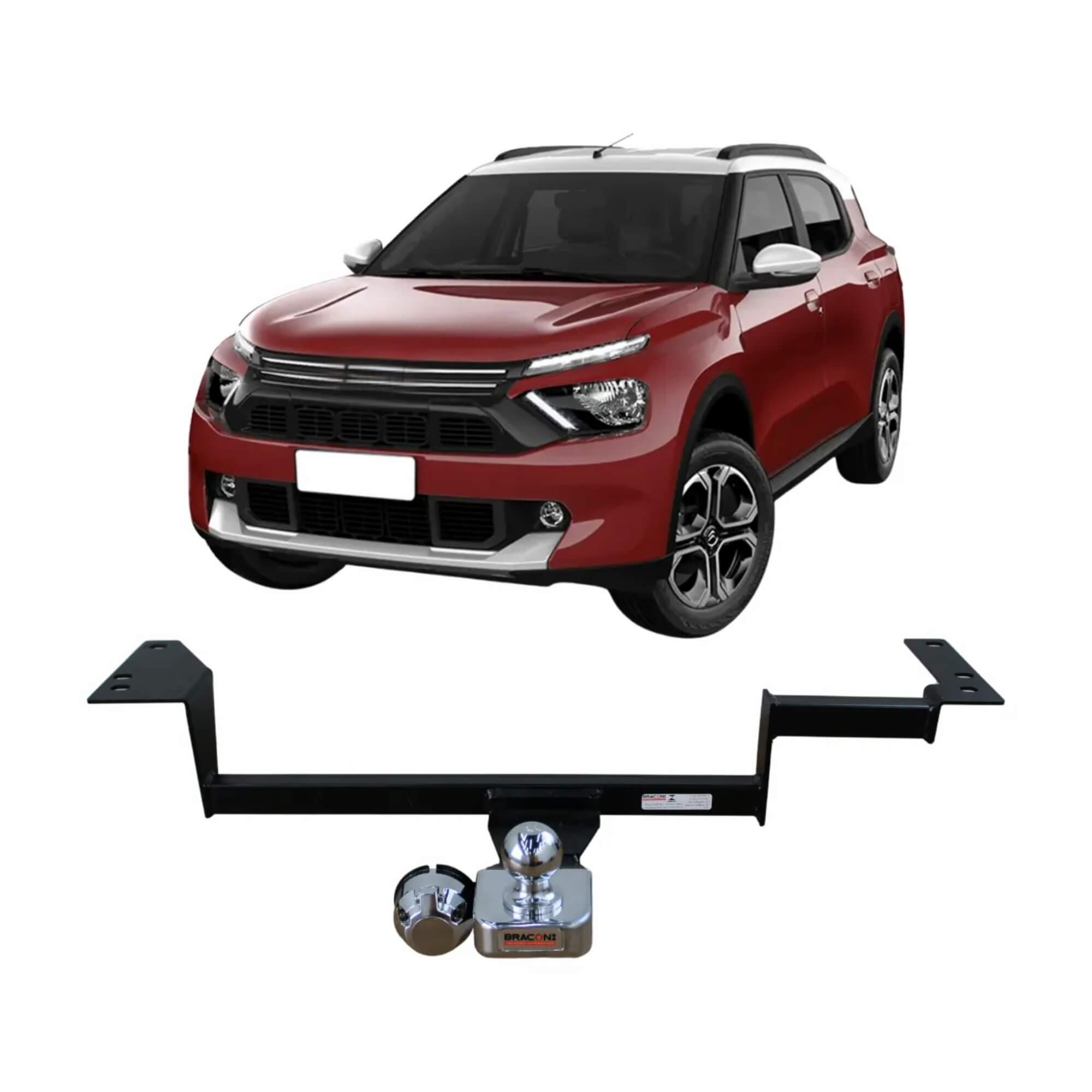 Engate Reboque Rabicho Fixo C3 Aircross 2024 400kg Braconi - BRCIM279