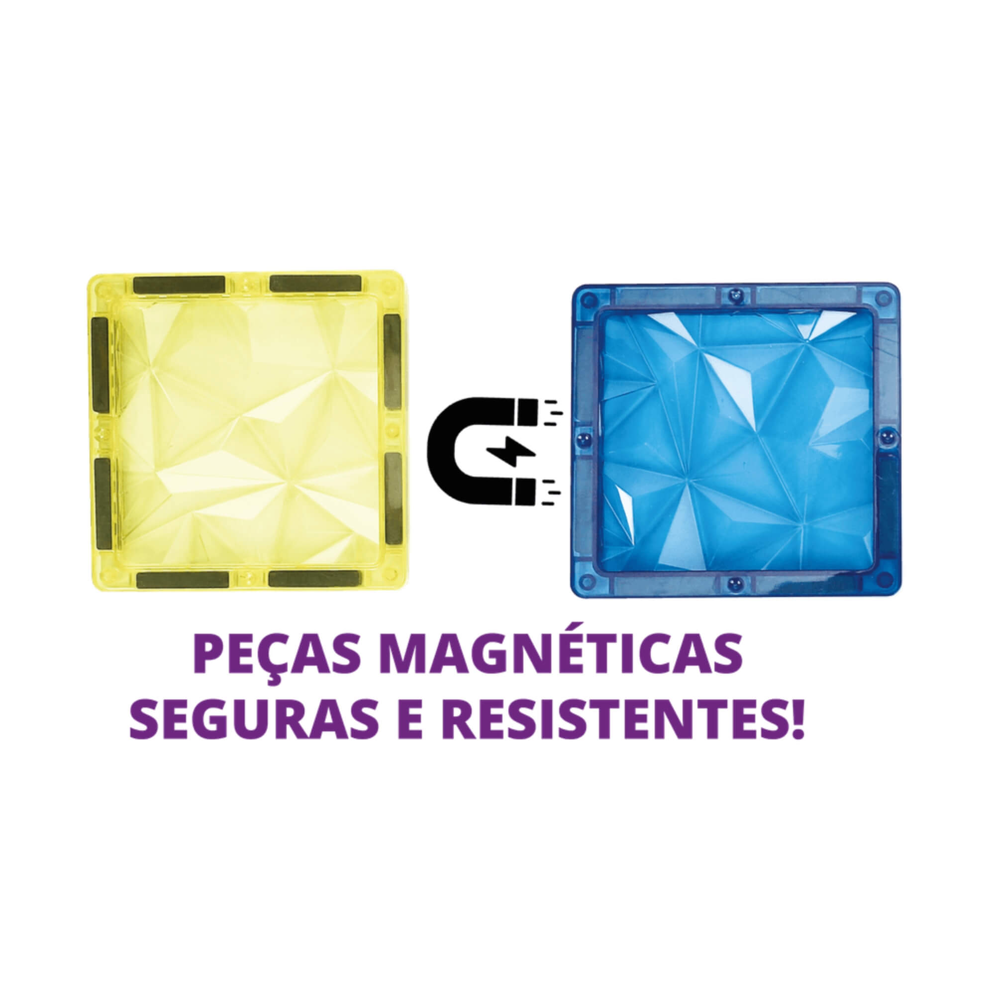 VAR Brinquedo Infantil Brincando de Engenheiro Magnético Xalingo (Escolha o modelo) Peças:24 peças