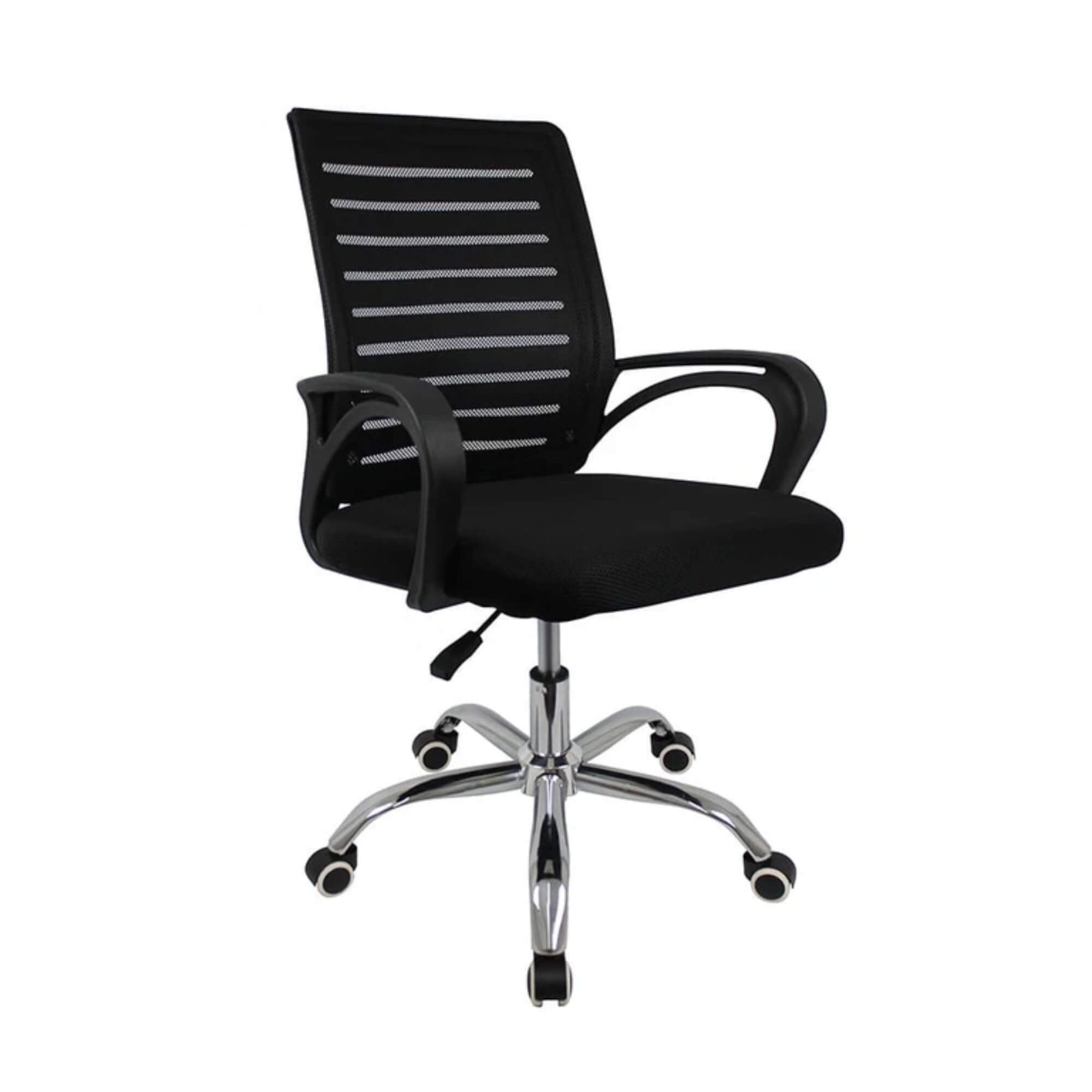 Cadeira Escritório Giratória Office Zebrada Estofado Mesh Conthey Evolux - N2232349