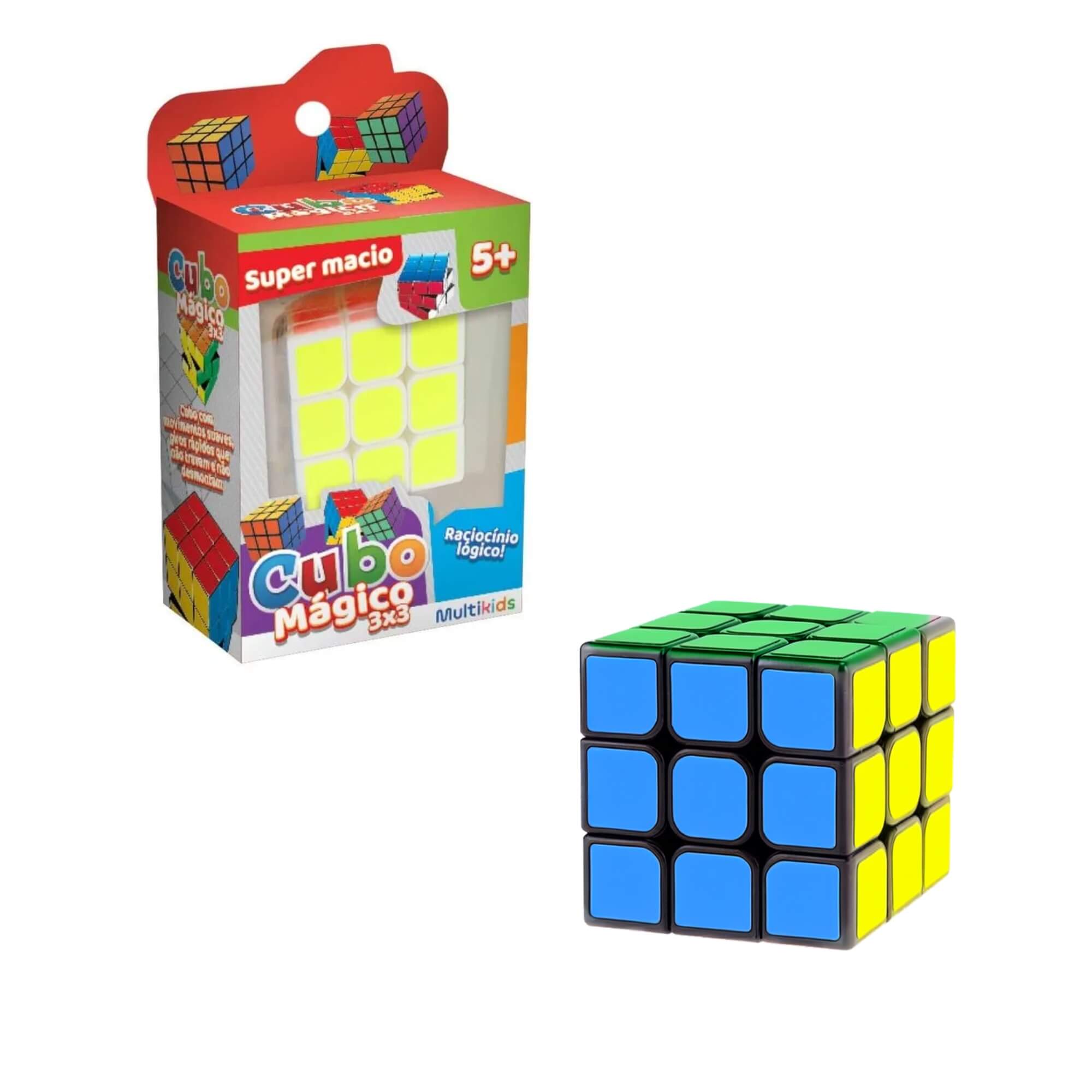 Jogo Cubo Mágico 3x3 Multikids - BR1779