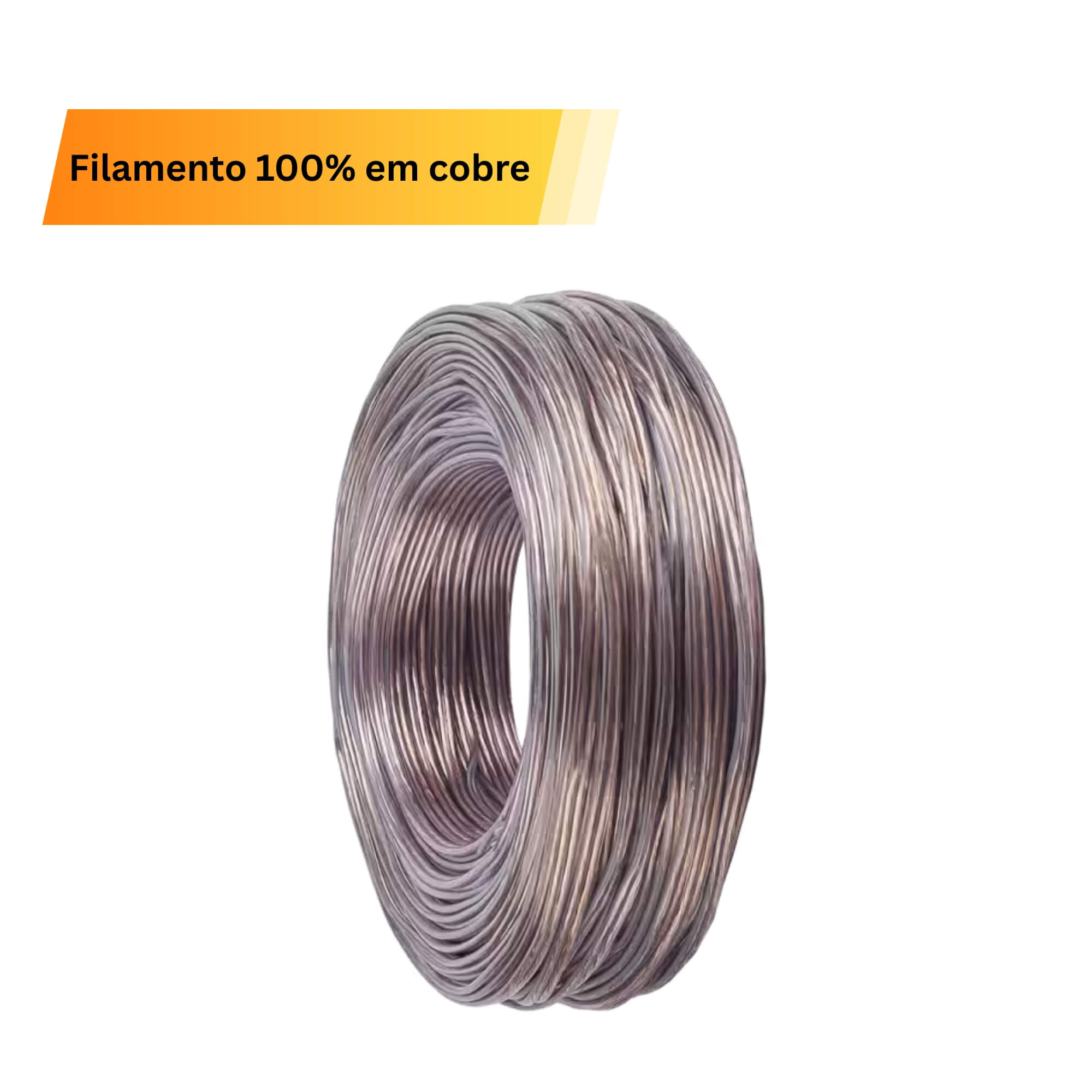Cabo Paralelo 2×2,50mm² (Bitola 2x12) cor Cinza Cristal Rolo com 50 Metros Permak - 79/E1