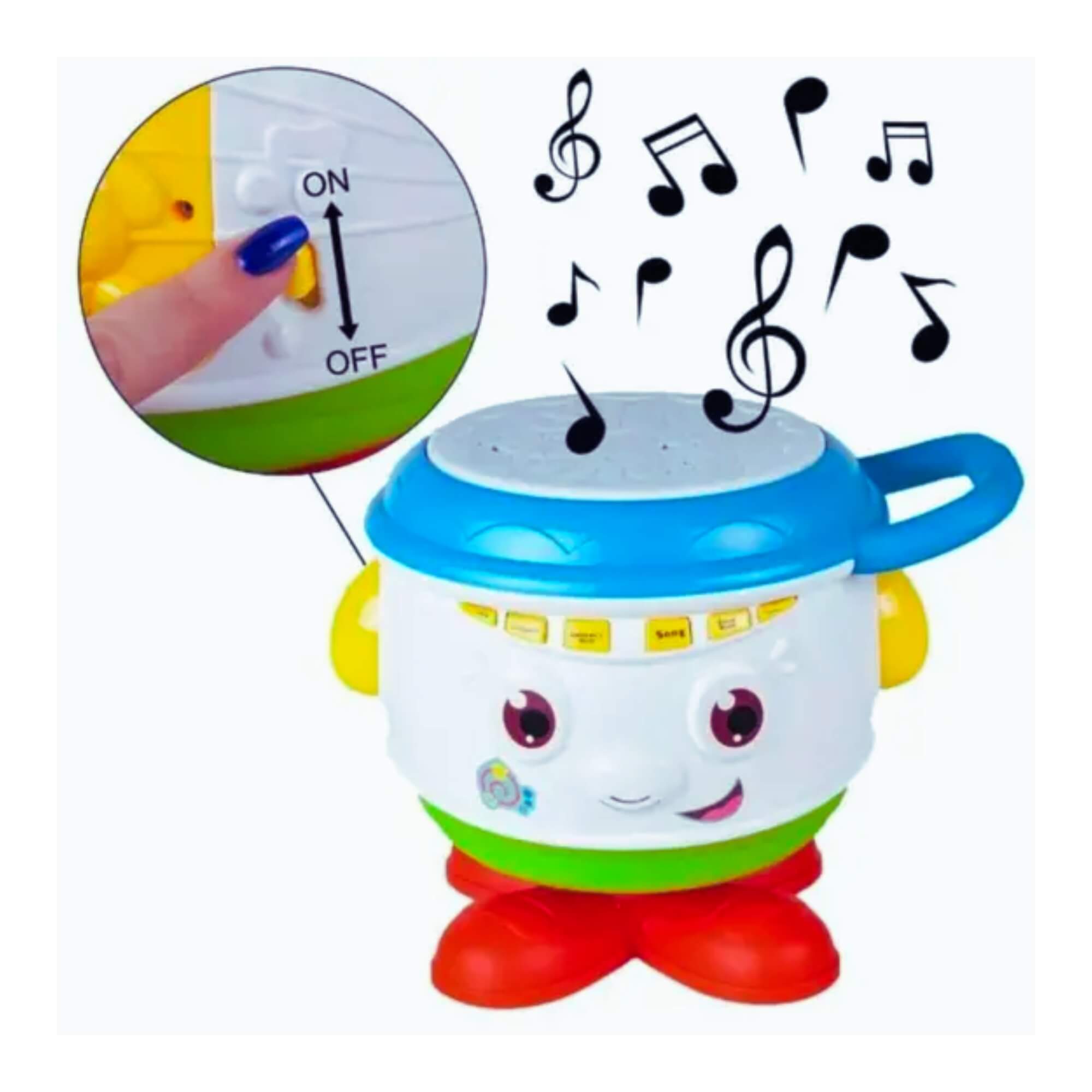 Tambor Magico C/ Luz, Som e Atividade Zippy Toys - 10363