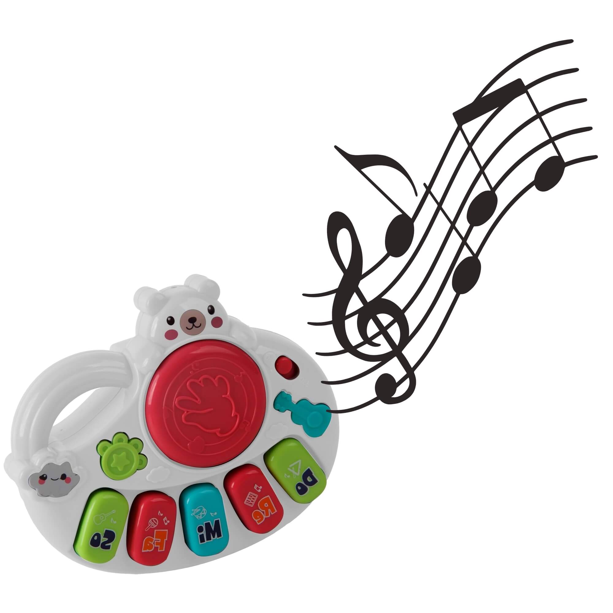 Teclado Musical Infantil Urso Zippy Toys - 10369