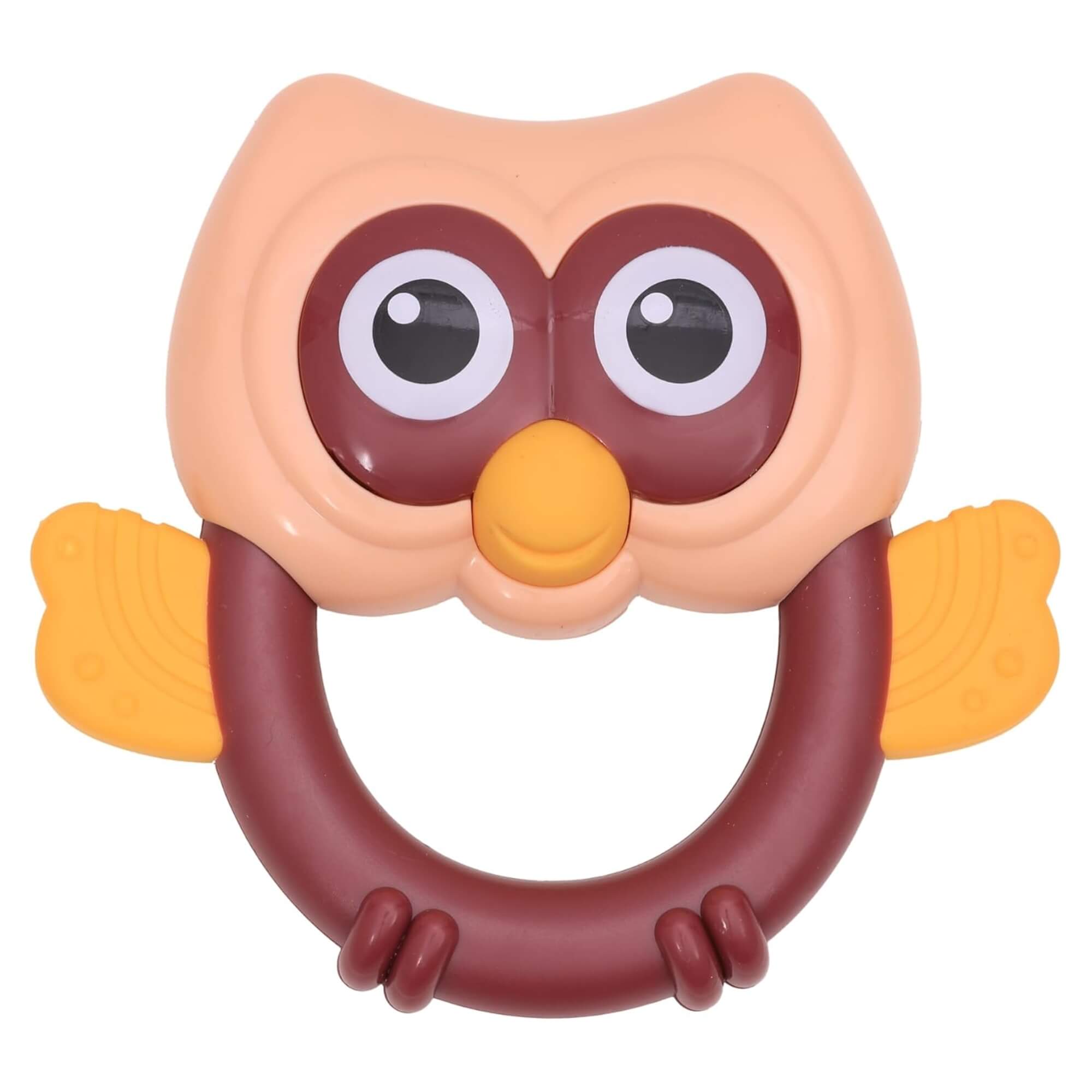 Chocalho Mordedor Infantil Macio com Textura Suave Coruja Zippy Toys - 10383