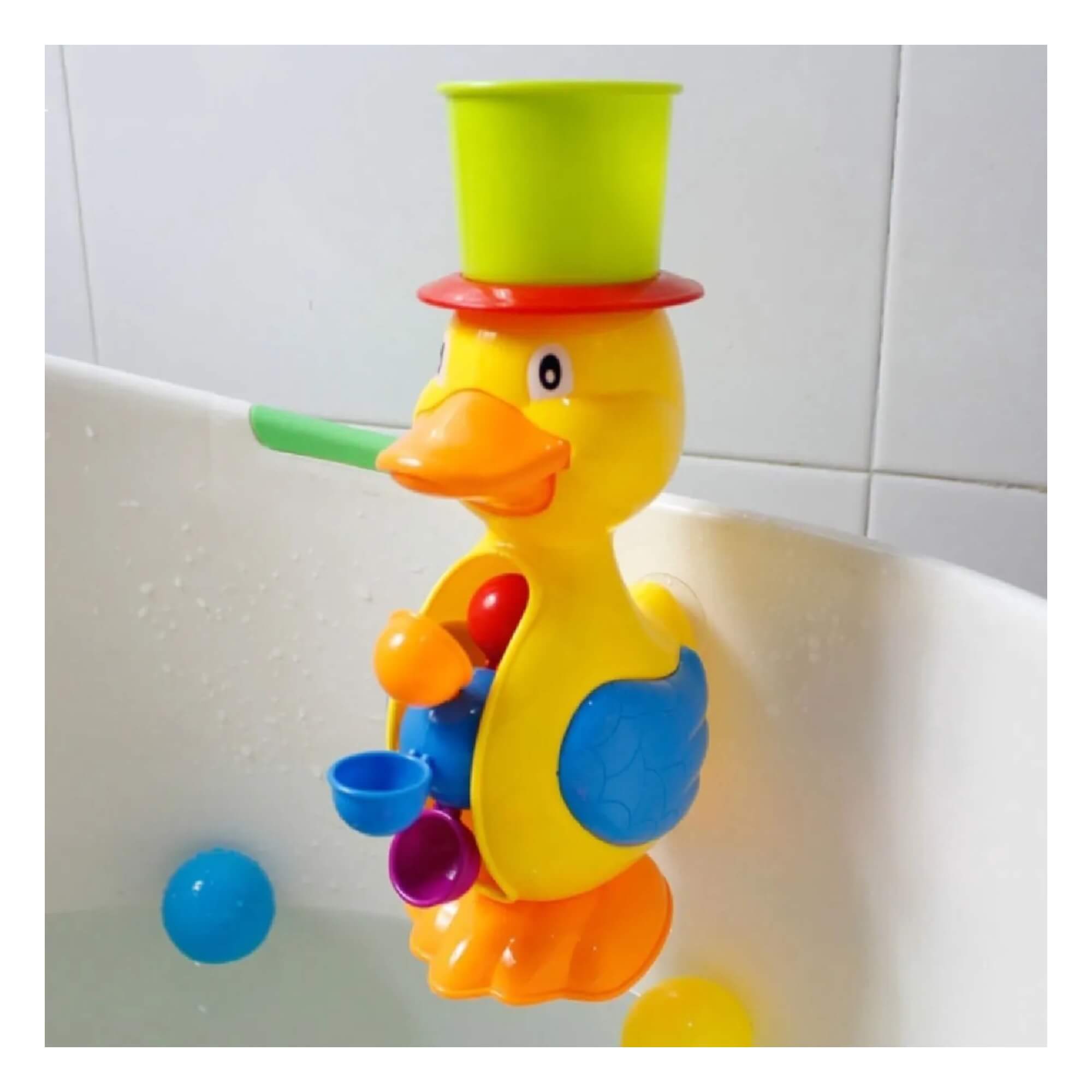 Pato Hora do Banho com Roda Giratória 28cm Zippy Toys - 10349