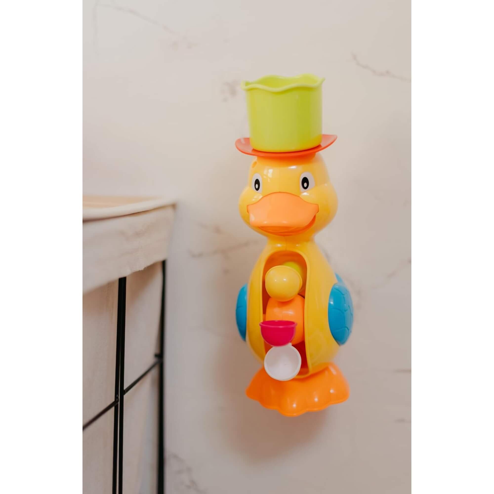 Pato Hora do Banho com Roda Giratória 28cm Zippy Toys - 10349
