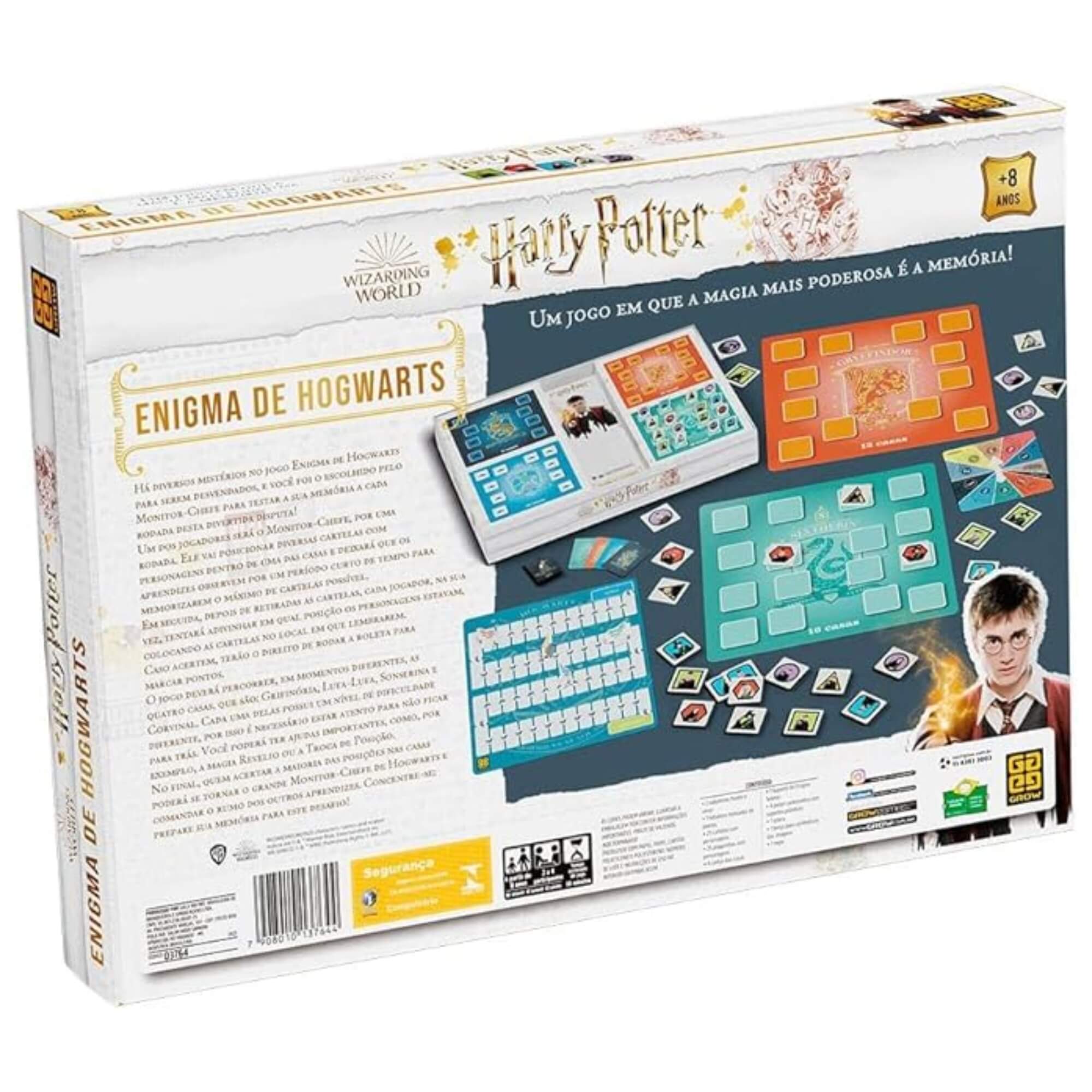 COMP Kit 3 Jogos Harry Potter: Enigma de Hogwarts + Perfil Express + Quebra-Cabeça 200 Peças
