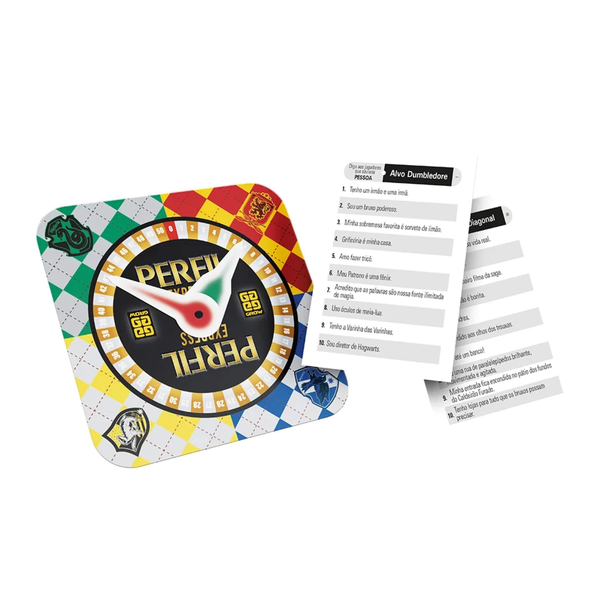 COMP Kit 3 Jogos Harry Potter: Enigma de Hogwarts + Perfil Express + Quebra-Cabeça 200 Peças