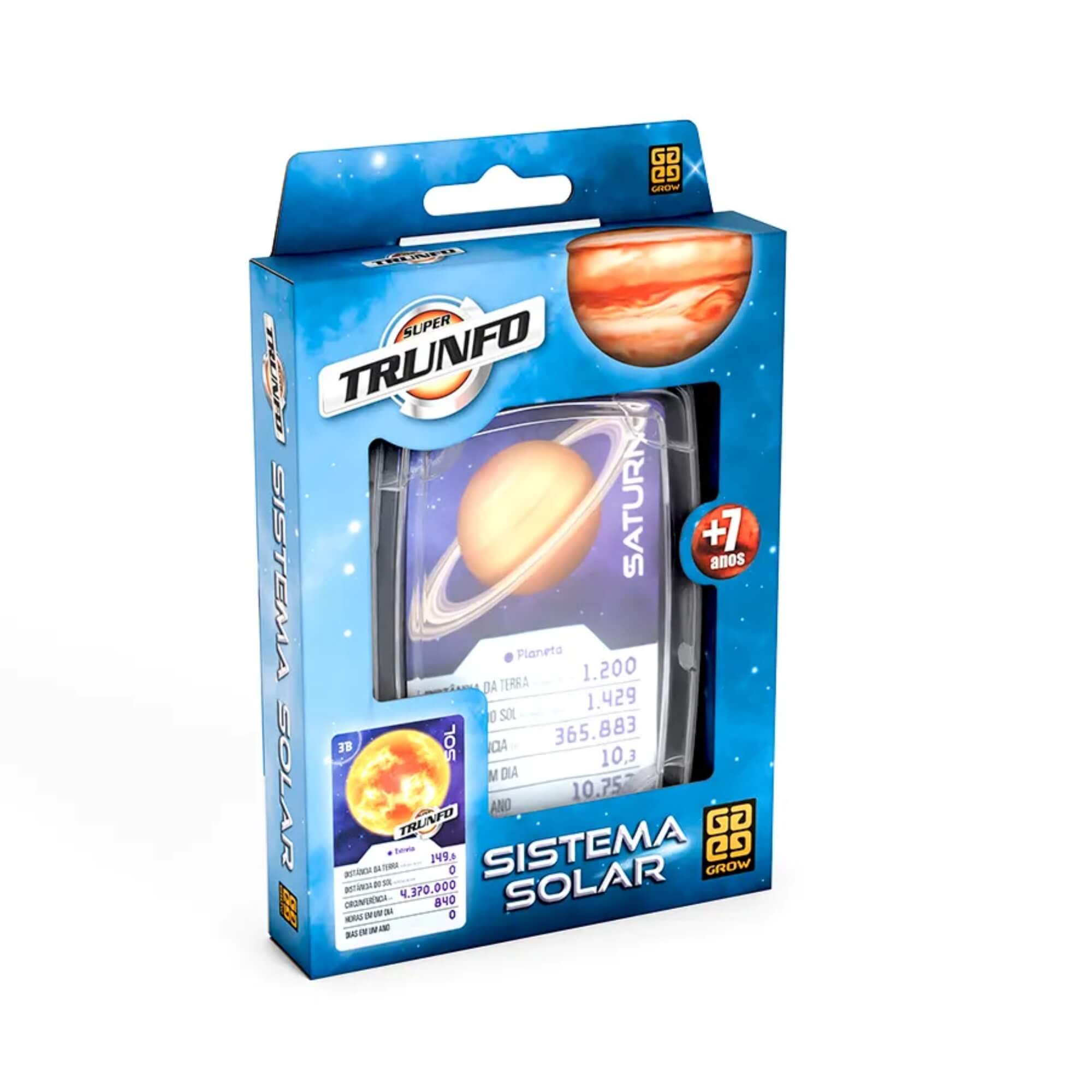 COMP Kit Sistema Solar Grow: 2 Quebra-Cabeças + Super Trunfo Educativo - Planetas e Astronomia