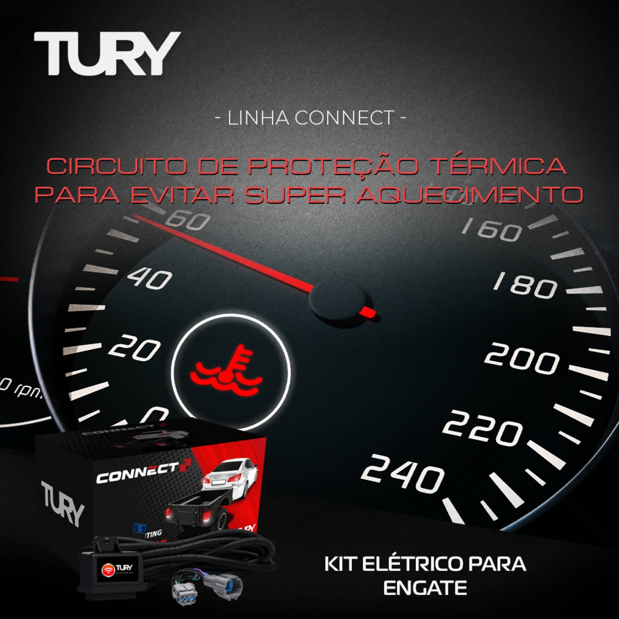 Módulo de Proteção Elétrica p/ Engate compatível c/ T-Cross/Nivus/Polo/Golf Tury - CONNECT5.1CK