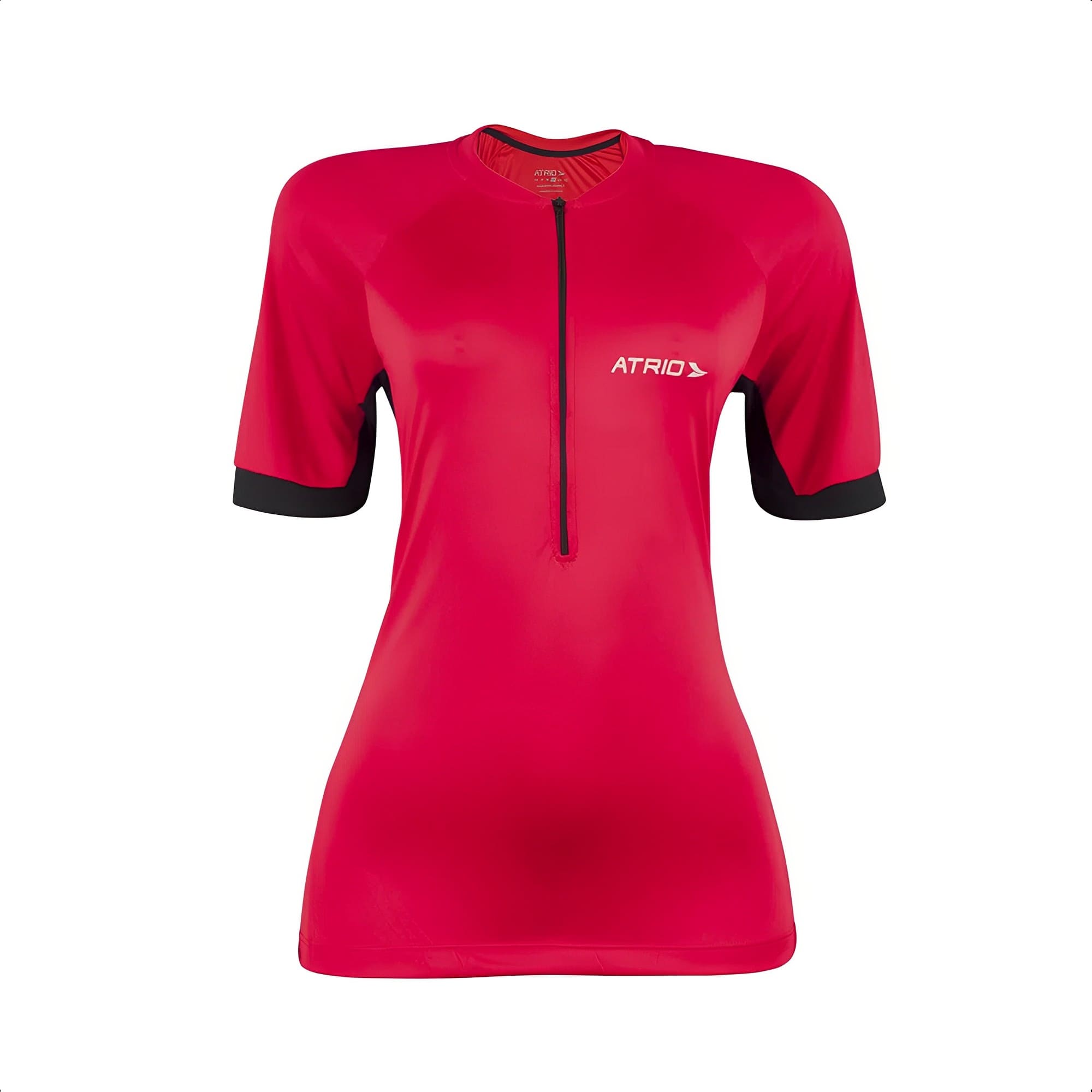 COMP Kit 2 Camisas Ciclismo Feminina Atrio P Dryfit UV30 Rosa e Magenta com Bolsos e Zíper