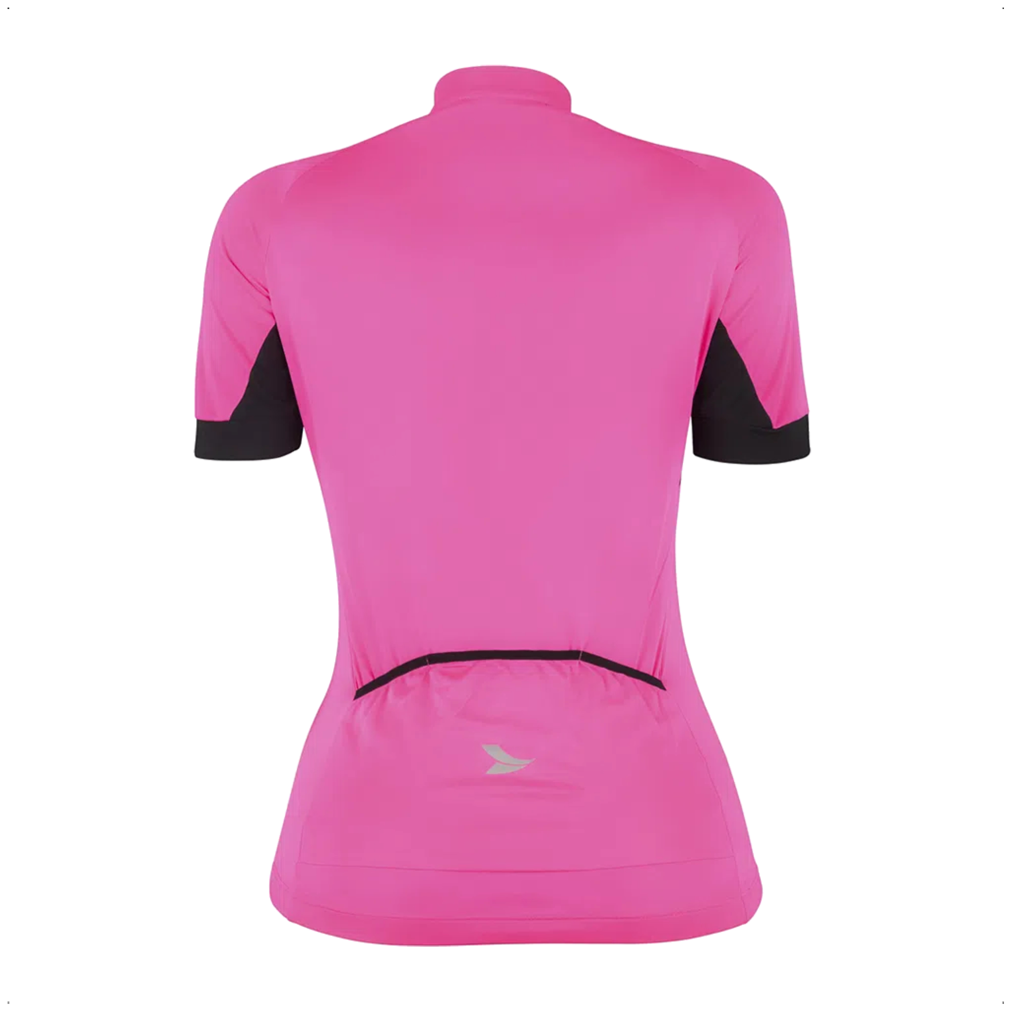COMP Kit 3 Camisas Ciclismo Feminina Atrio PP Dryfit UV30 Rosa Magenta Preta com Bolsos e Zíper 30cm