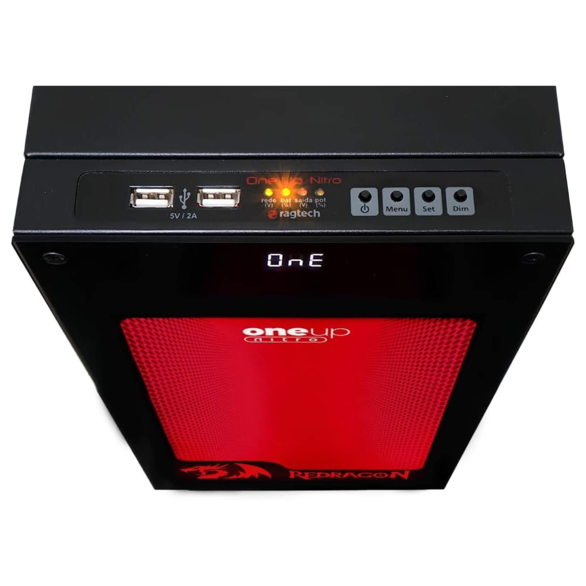 Nobreak One UP Nitro TI RGB 2000 VA Redragon Entr. Full Range Sai. 115V Ragtech - 20ONE4593