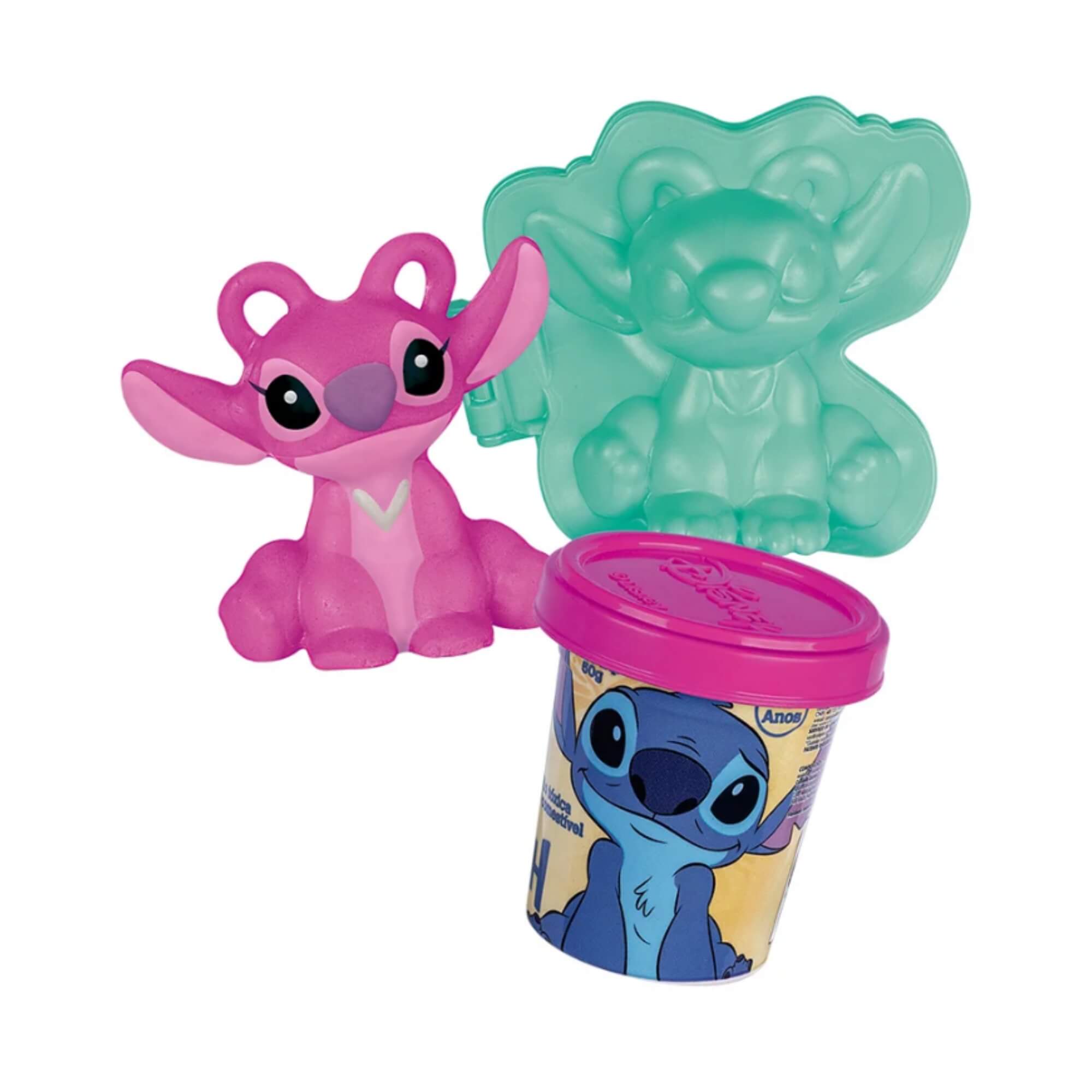 Brinquedo Amigos de Massinha Stitch Disney c/ Moldes +3 Anos Cotiplas - 2900