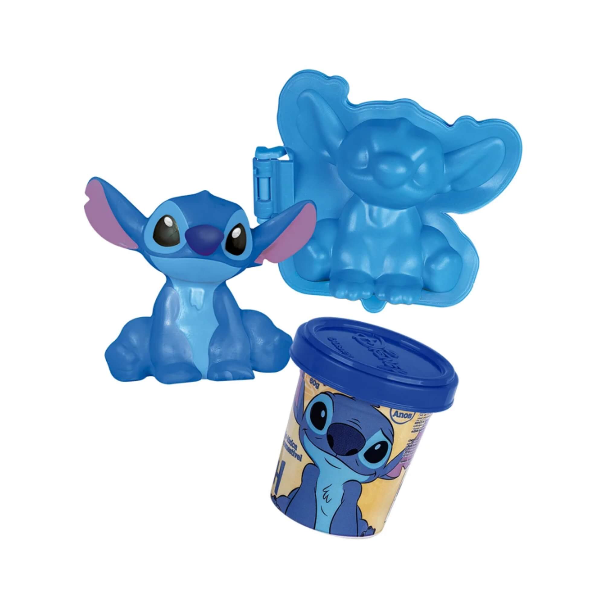 Brinquedo Amigos de Massinha Stitch Disney c/ Moldes +3 Anos Cotiplas - 2900