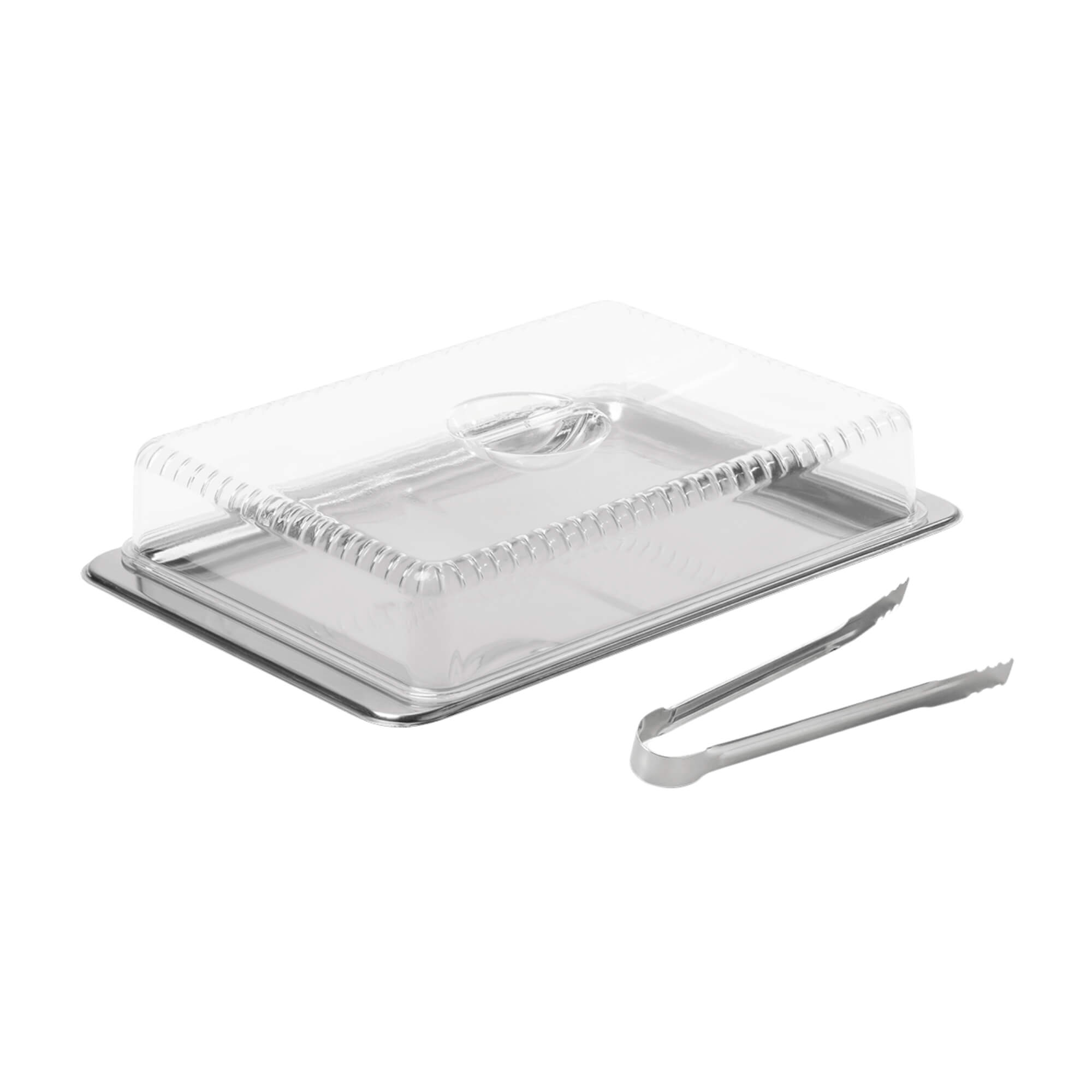 Kit Porta Frios Átina 19 x 28 x 7,2 cm 3 Peças - Aço Inoxidável Brinox - 1413/100