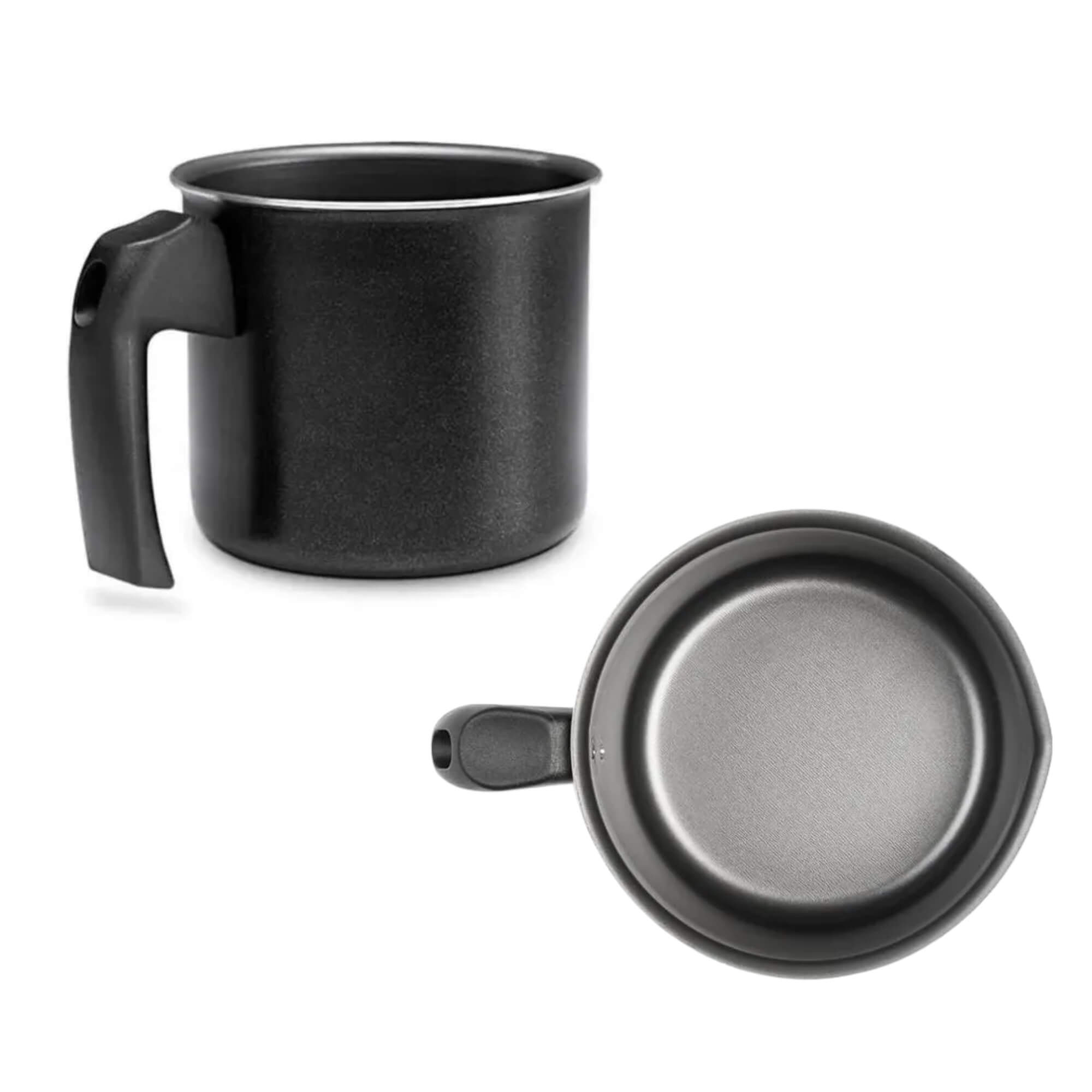 Jogo de Panelas Ebony Antiaderente Pro-Flon 7 Peças Preto Brinox - 7190/401