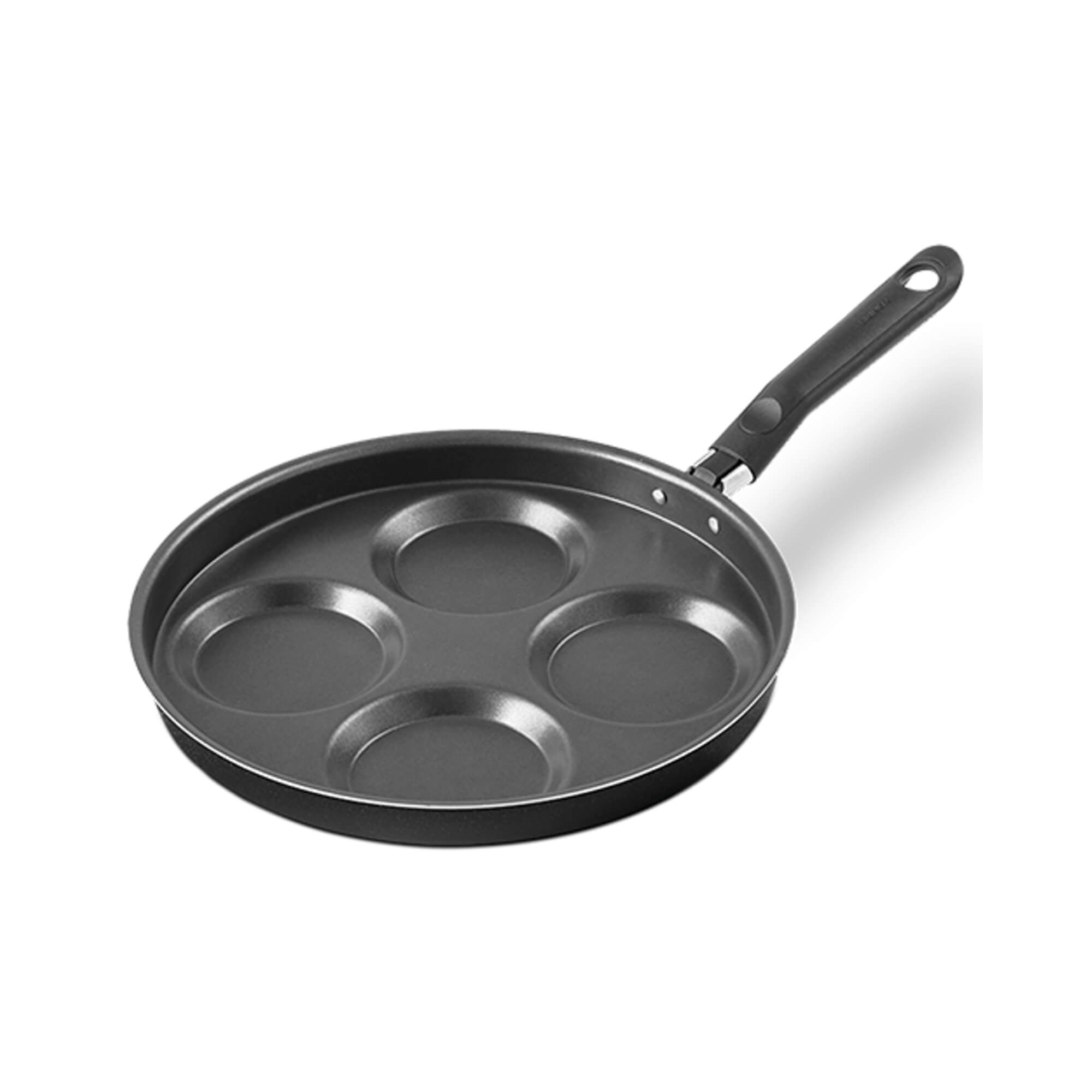 Frigideira 4 Ovos Antiaderente Pro-Flon 1,3 L Ebony cor Preto Brinox - 7190/375
