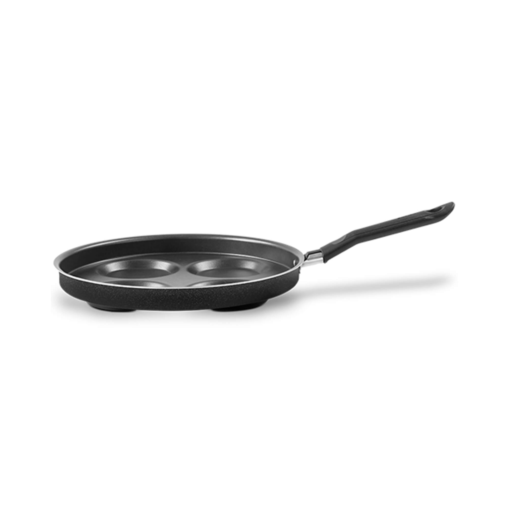 Frigideira 4 Ovos Antiaderente Pro-Flon 1,3 L Ebony cor Preto Brinox - 7190/375
