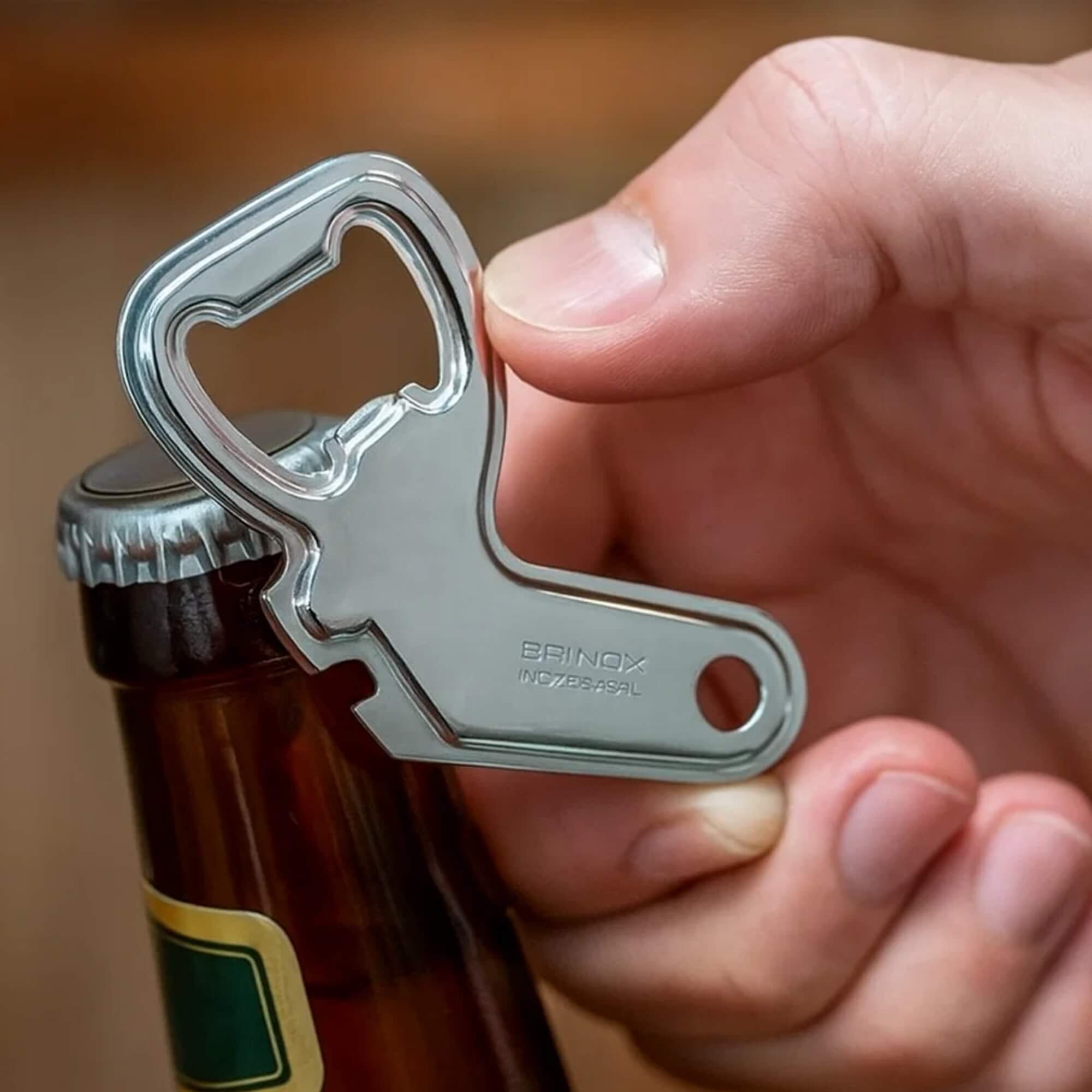 Abridor de Latas e Garrafas Beli 9cm Brinox - 2051/334