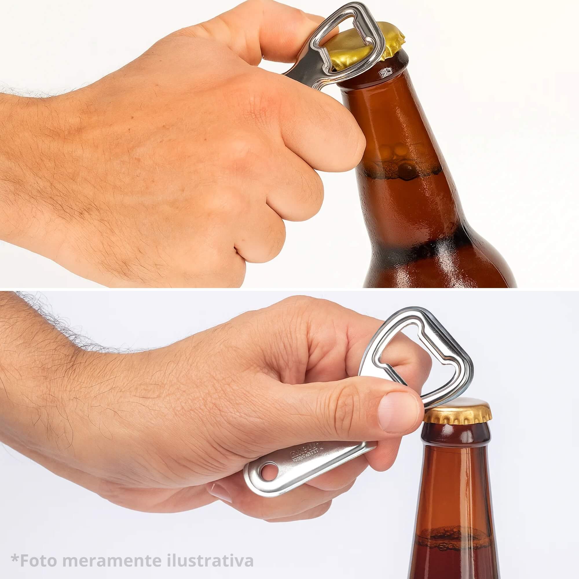 Abridor de Latas e Garrafas Beli 9cm Brinox - 2051/334