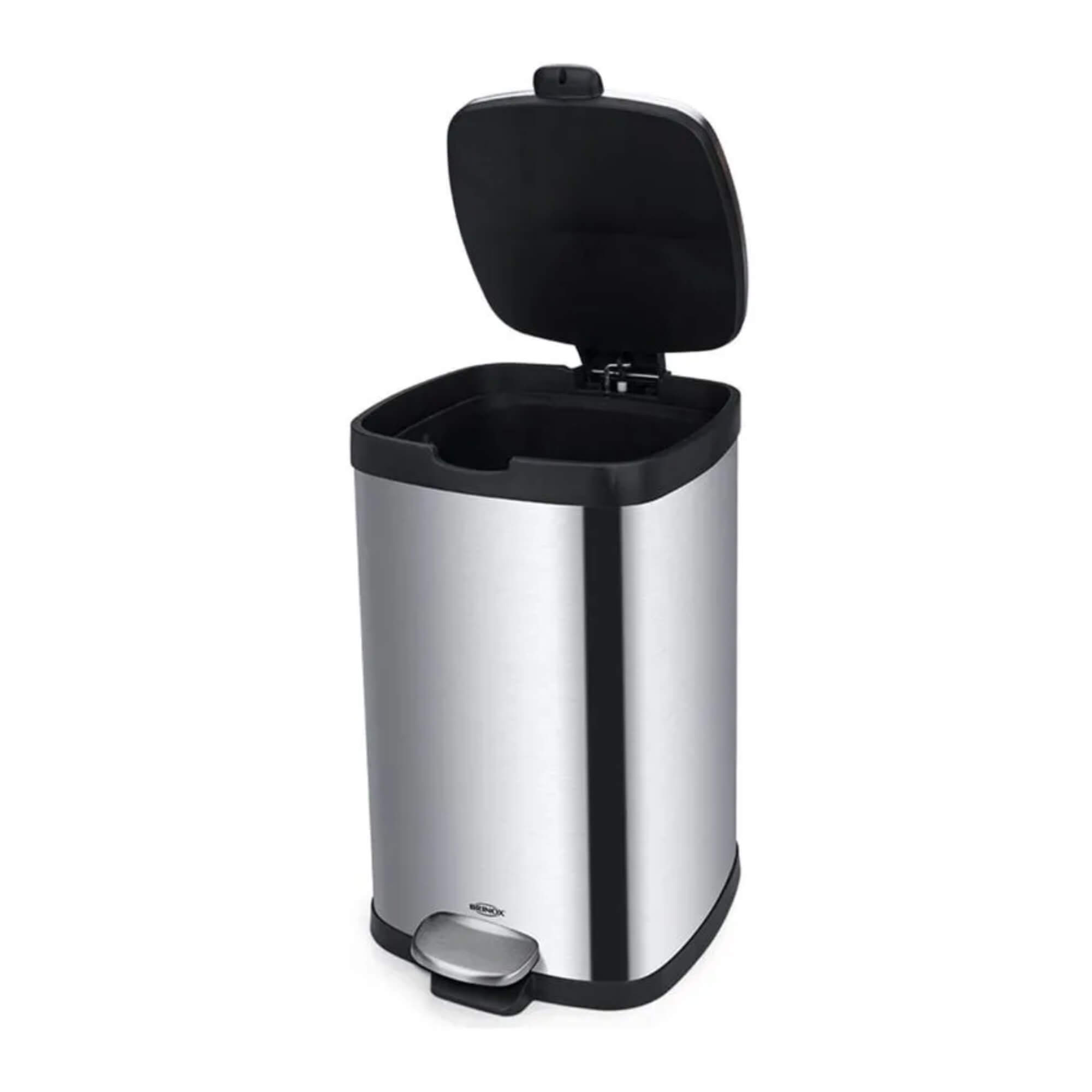 Lixeira com Pedal e Balde Frame 12 Litros Aço Inox Escovado Brinox - 3065/101