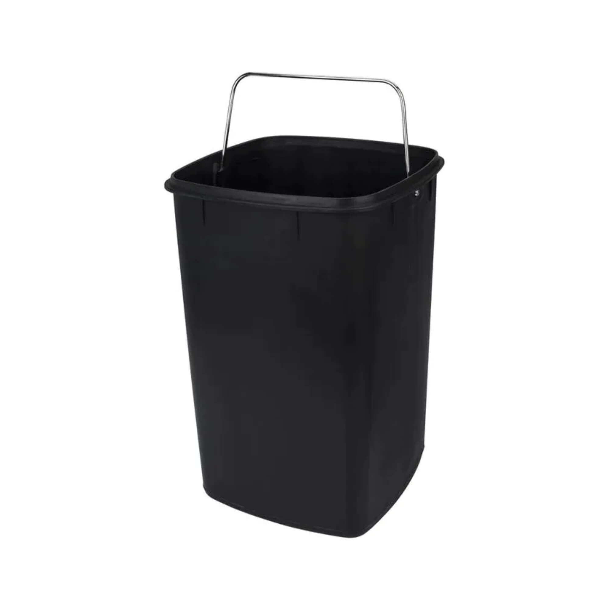 Lixeira com Pedal e Balde Brinox Frame 12 Litros Aço Carbono Preto Brinox - 3065/100