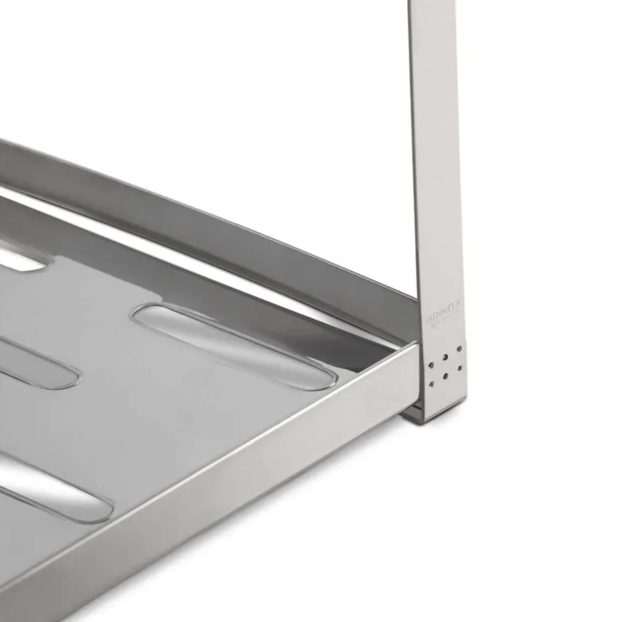 Escorredor de Louças Suprema com Porta Talheres 12 Pratos Aço Inox Brinox - 2099/112