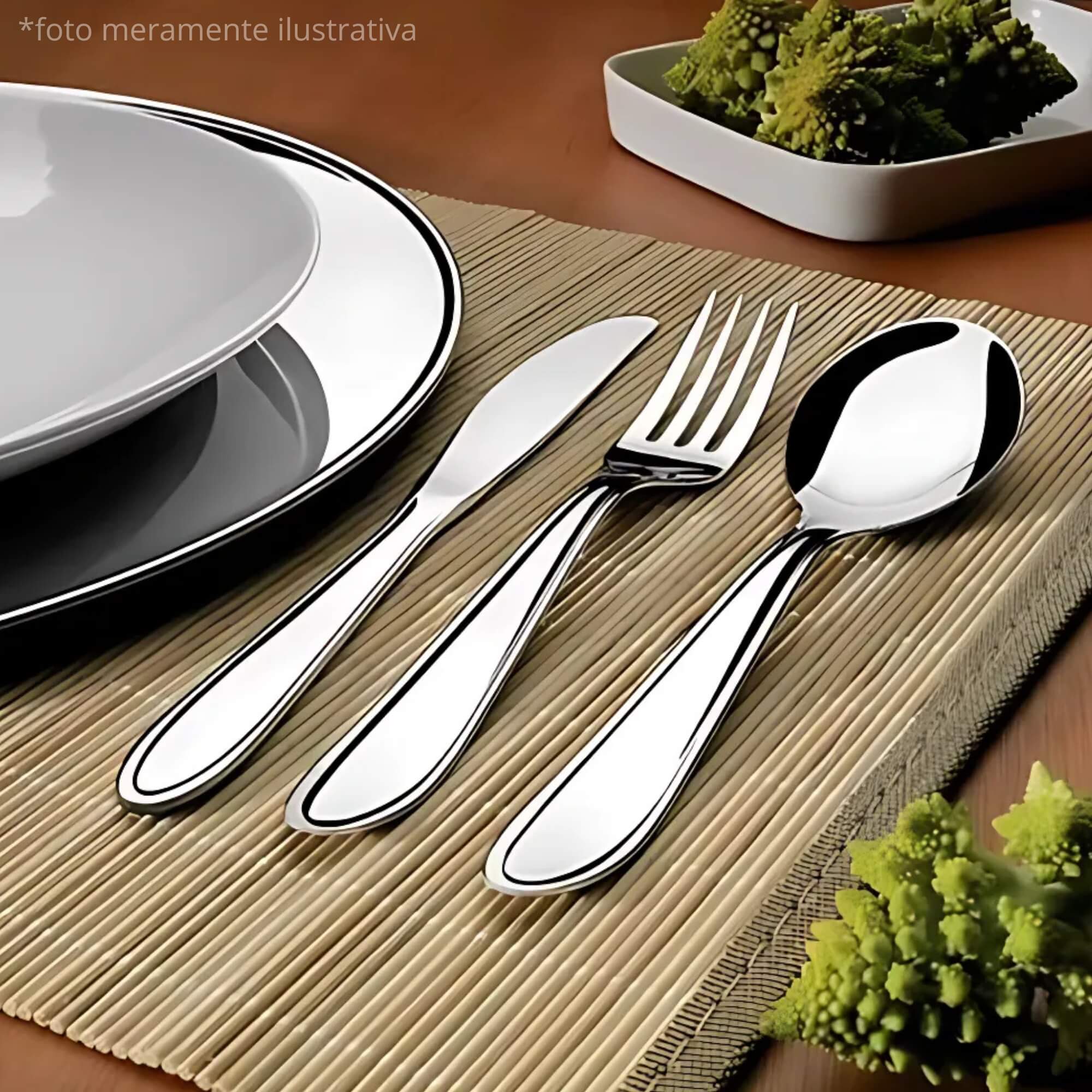Garfo de Mesa Lyon em Aço Inox Brinox - 5100/002